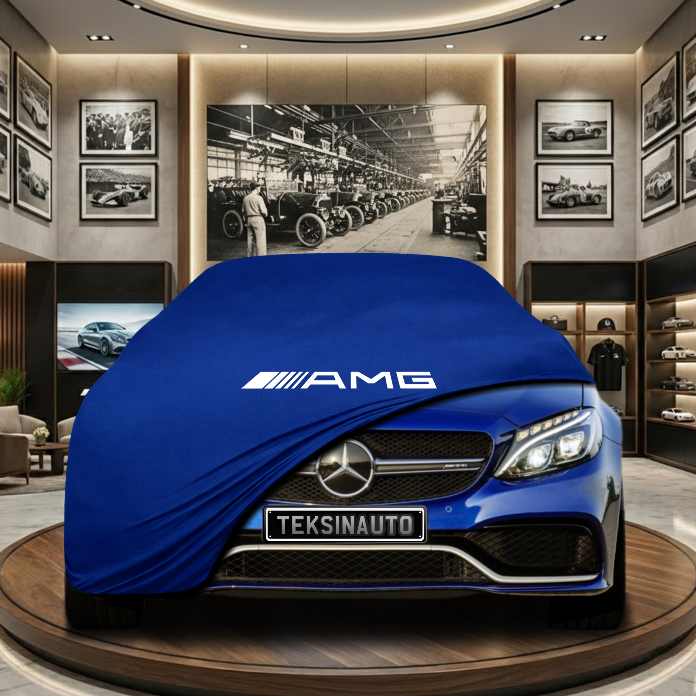 Mercedes Benz C S205 Station Wagon Indoor Car Cover Custom Fit, Black, Gray, Blue, Red Color