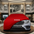 Mercedes Benz S W222 Indoor Car Cover Custom Fit, Black, Gray, Blue, Red Color