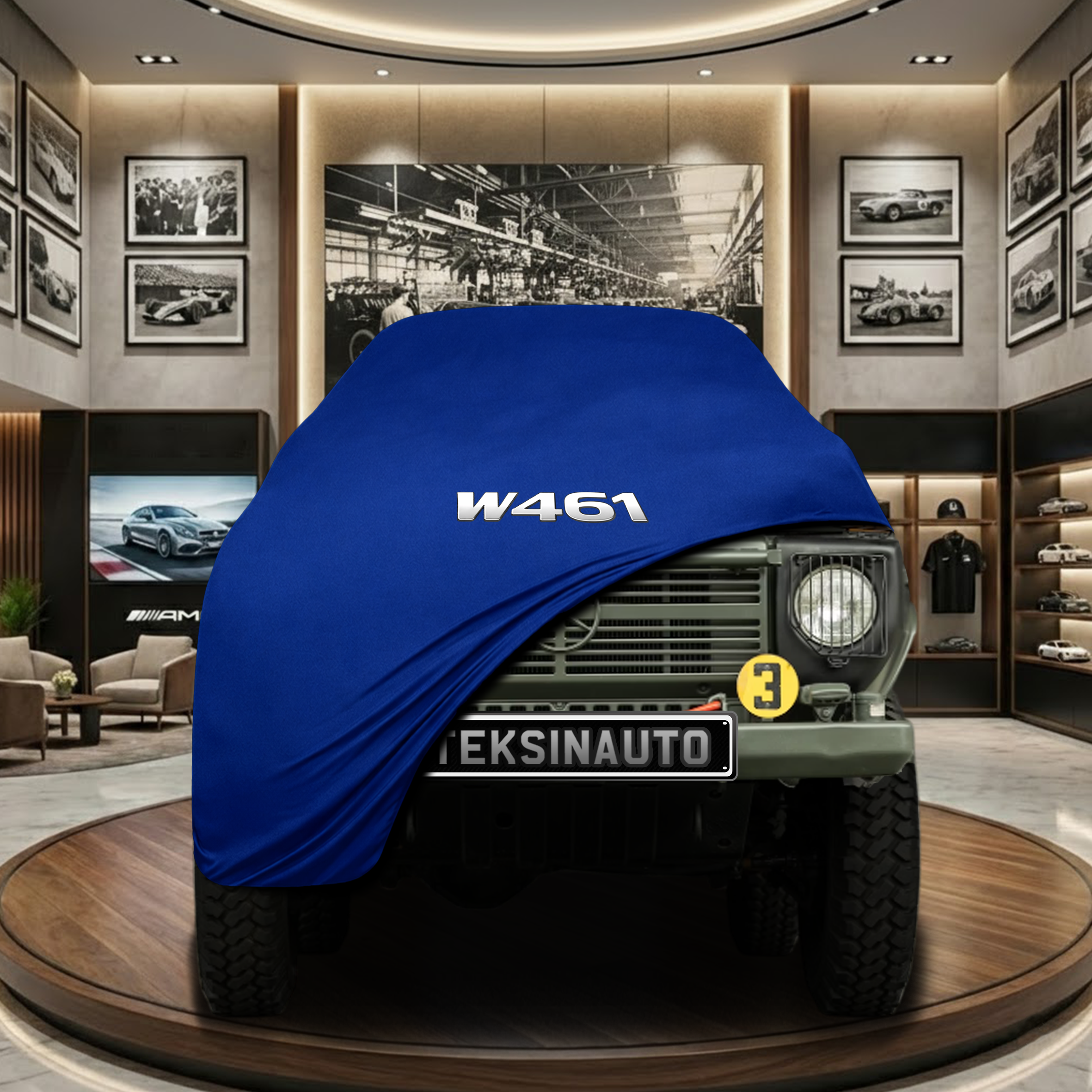 MERCEDES G W461 1979-1992 Indoor Car Cover Custom Fit, Black, Gray, Blue, Red Color