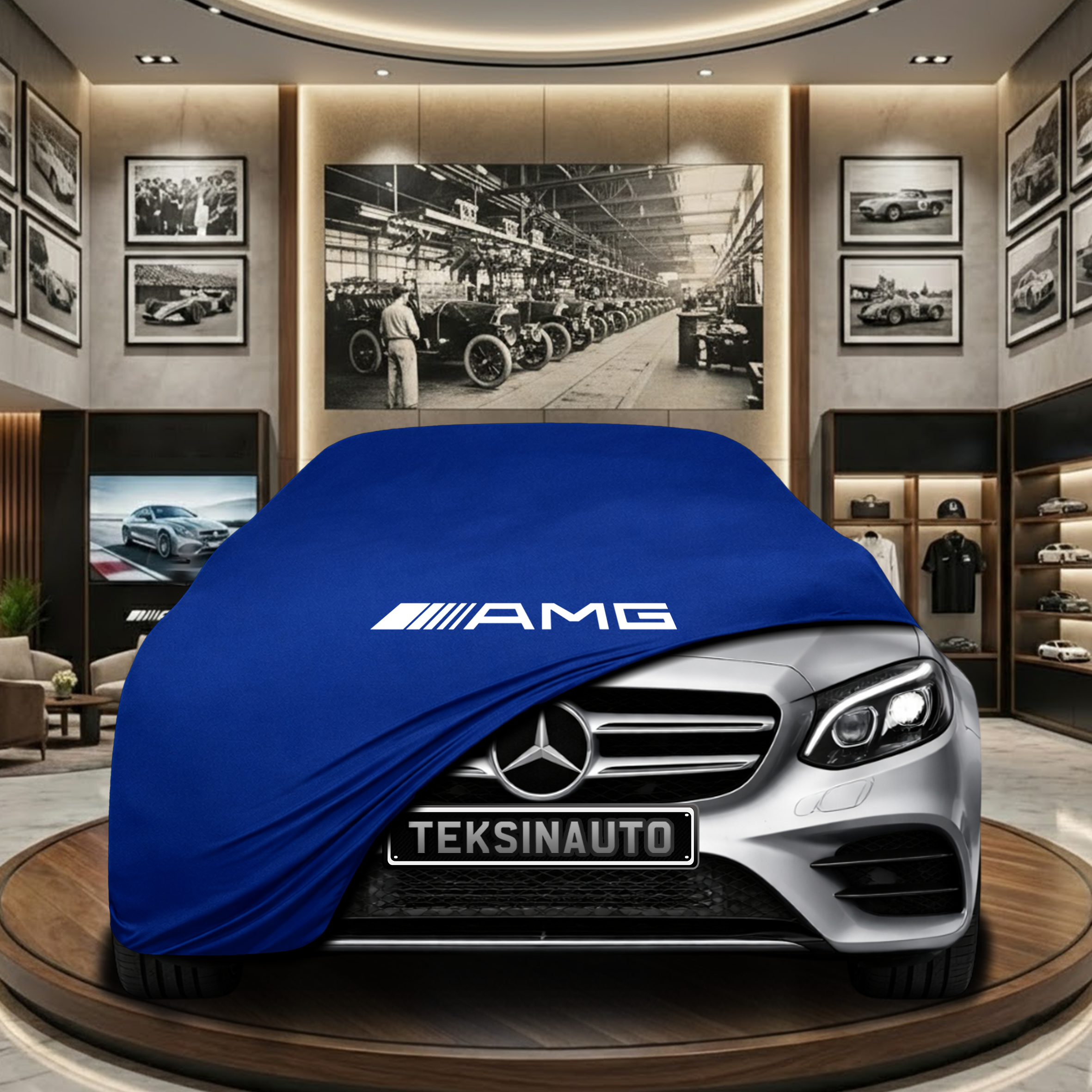 Mercedes Benz E W213 Indoor Car Cover Custom Fit, Black, Gray, Blue, Red Color