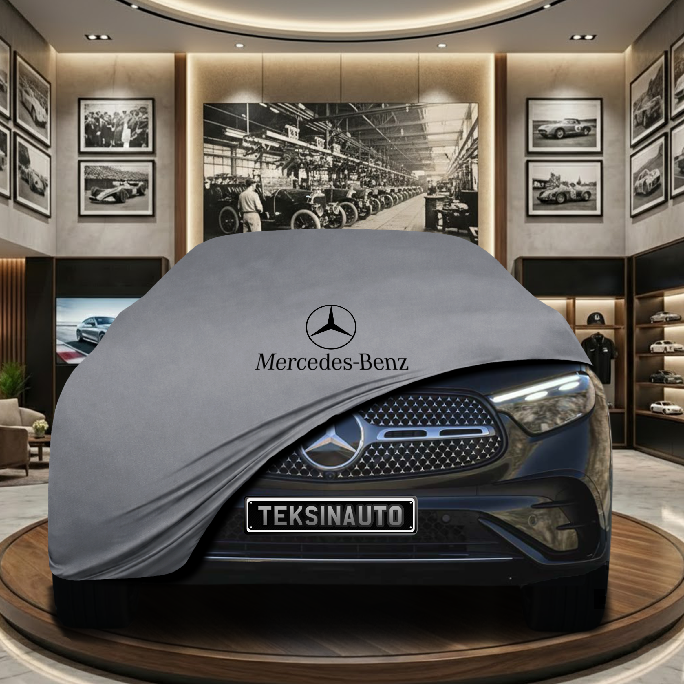 MERCEDES GLC COUPE C254 2023- Indoor Car Cover Custom Fit, Black, Gray, Blue, Red Color