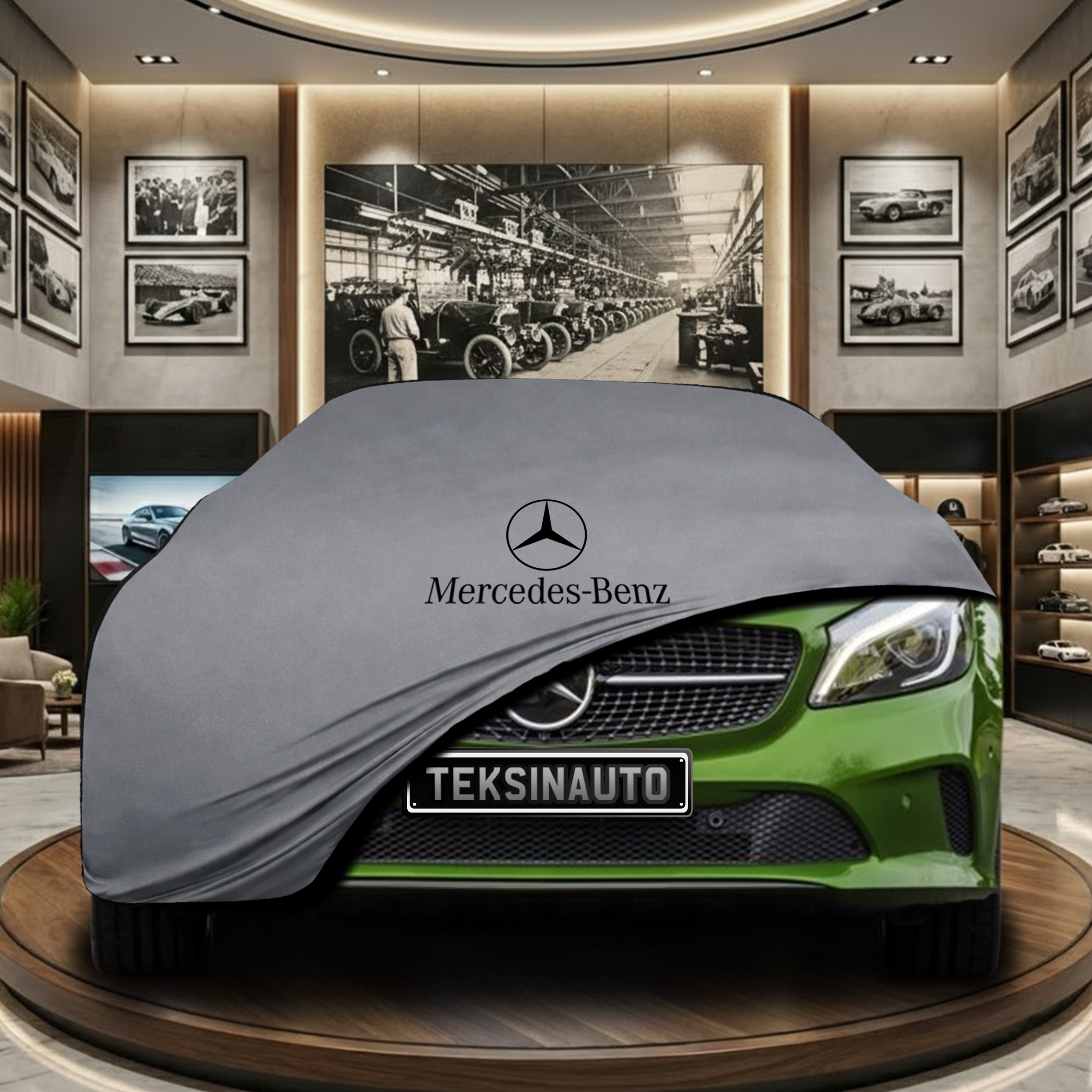 Mercedes Benz A Series W176 Indoor Car Cover Custom Fit, Black, Gray, Blue, Red Color