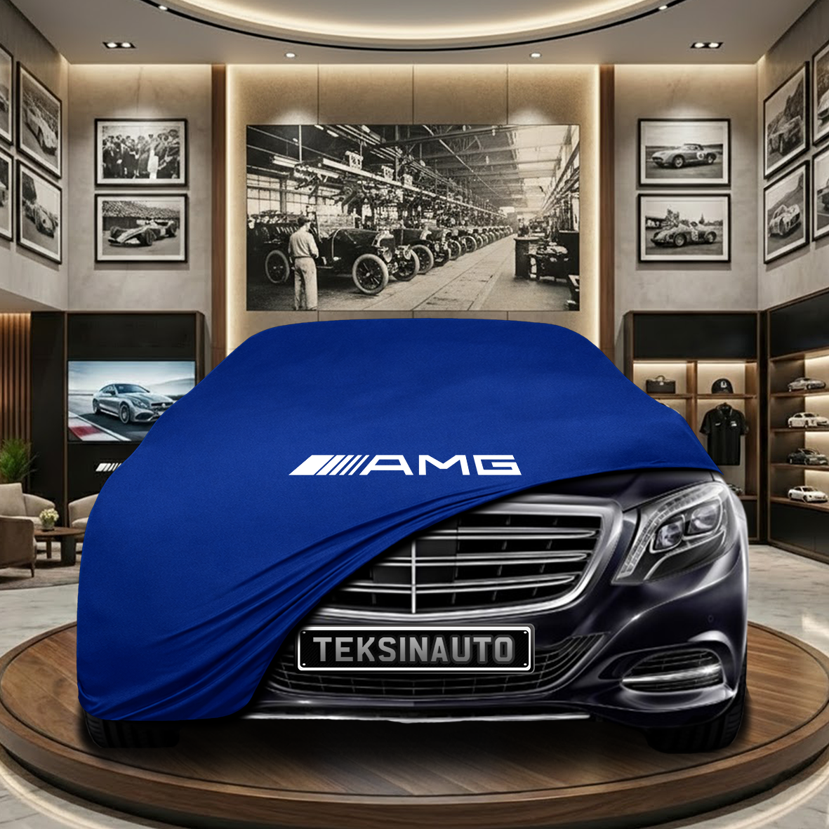 Mercedes Benz S X222 Indoor Car Cover Custom Fit, Black, Gray, Blue, Red Color