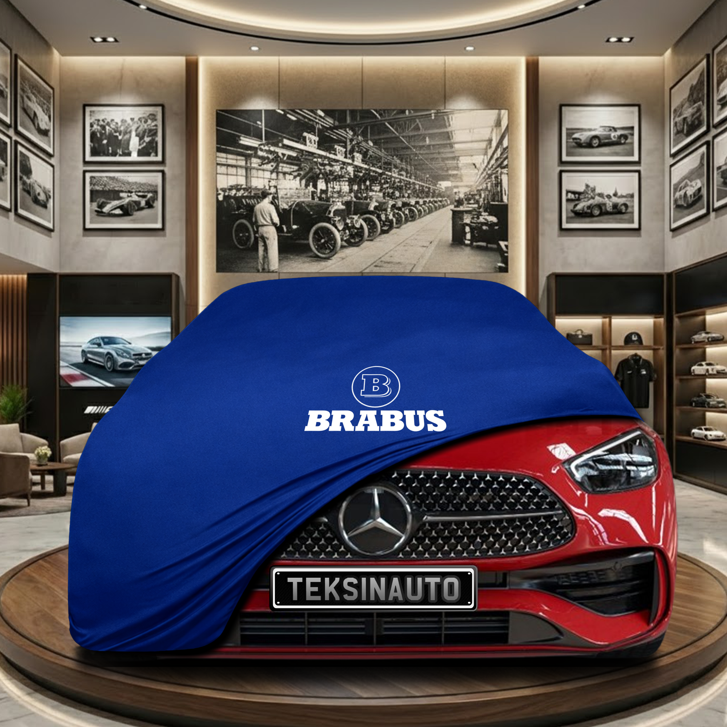 Mercedes Benz C W206 Indoor Car Cover Custom Fit, Black, Gray, Blue, Red Color