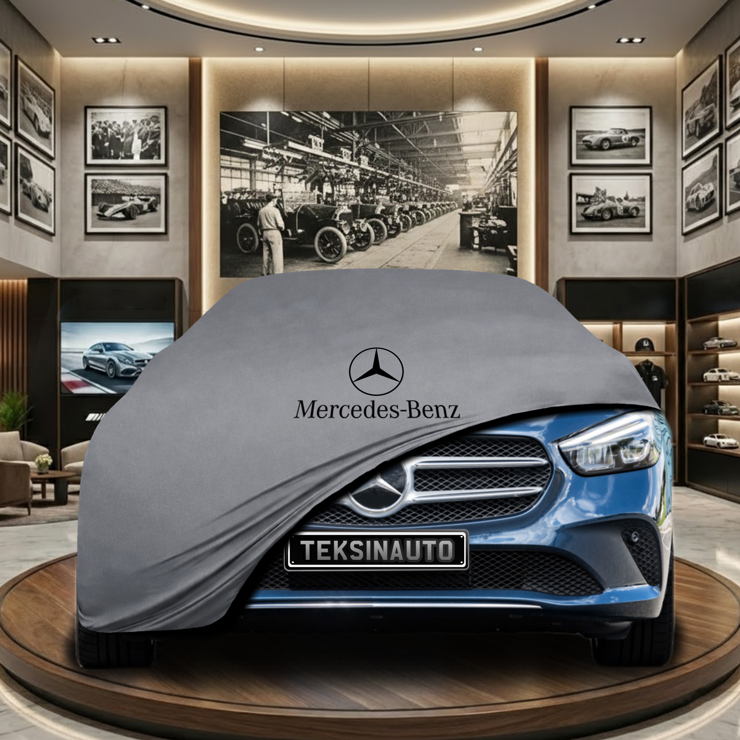 Mercedes Benz B Series W247 (2018-) Indoor Car Cover Custom Fit, Black, Gray, Blue, Red Color