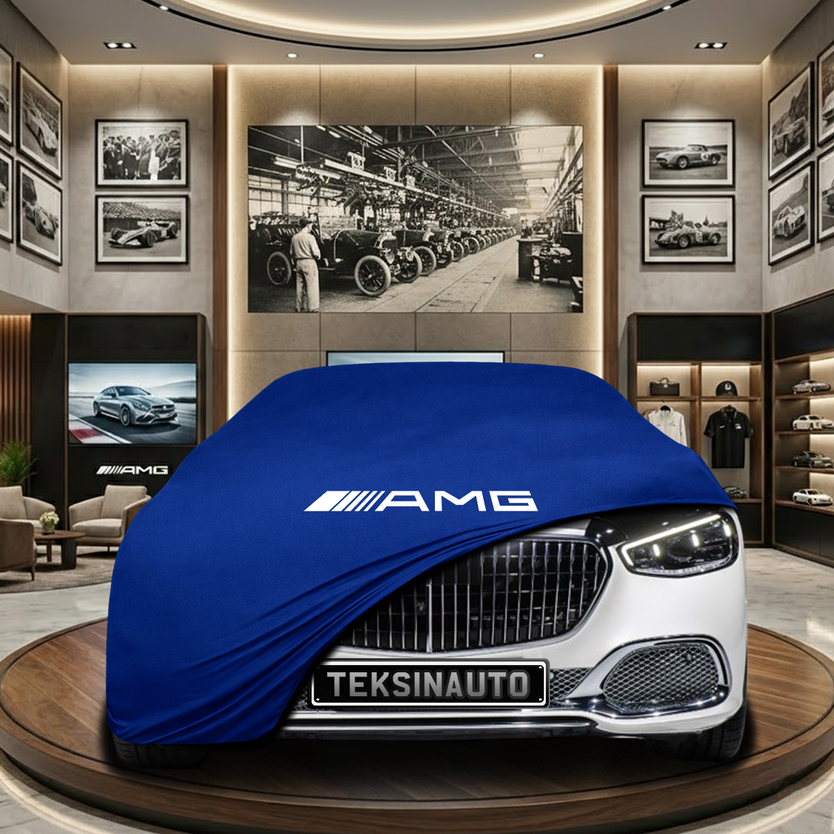 Mercedes Benz S Maybach Z223 Indoor Car Cover Custom Fit, Black, Gray, Blue, Red Color