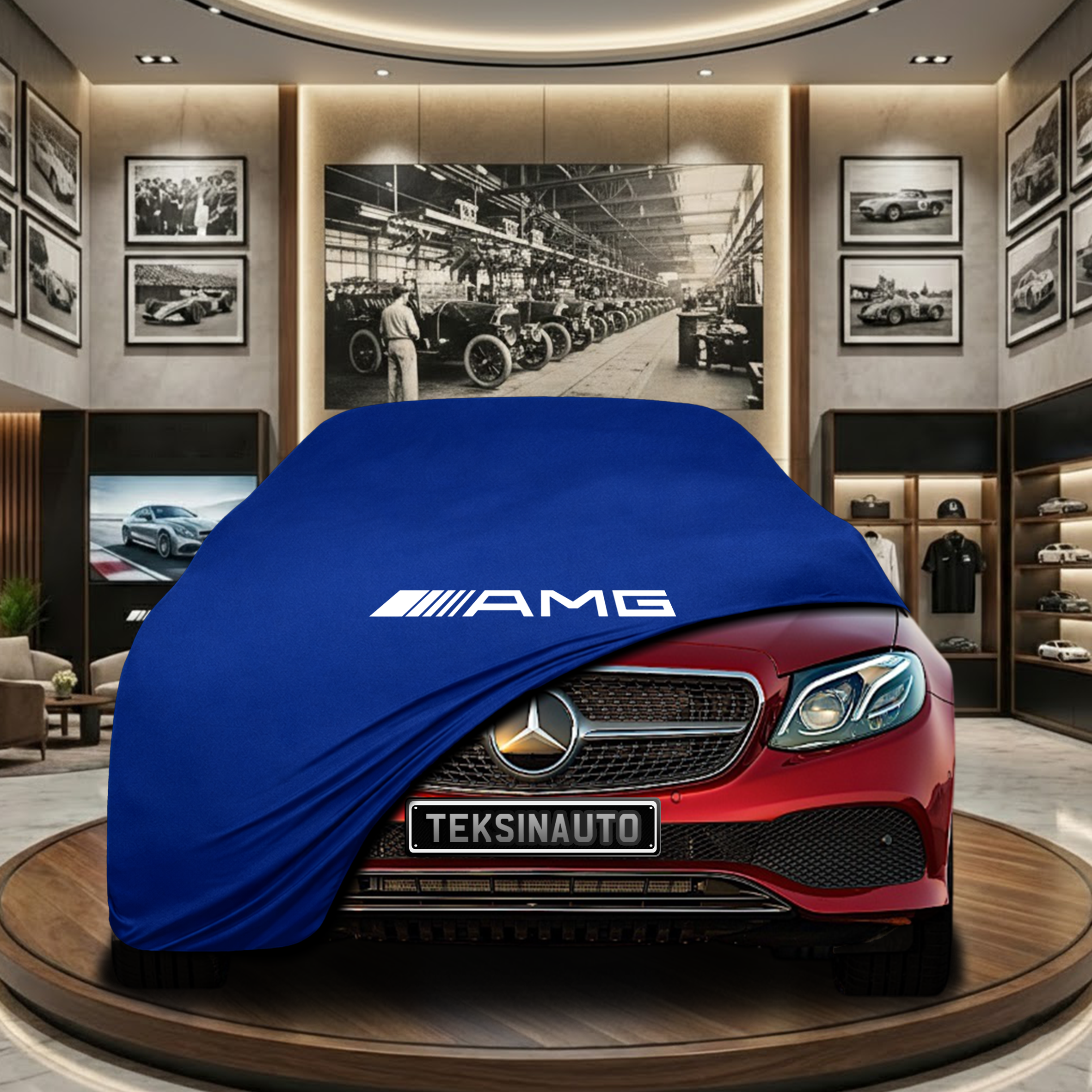 MERCEDES E C238 COUPE 2016-2023 Indoor Car Cover Custom Fit, Black, Gray, Blue, Red Color