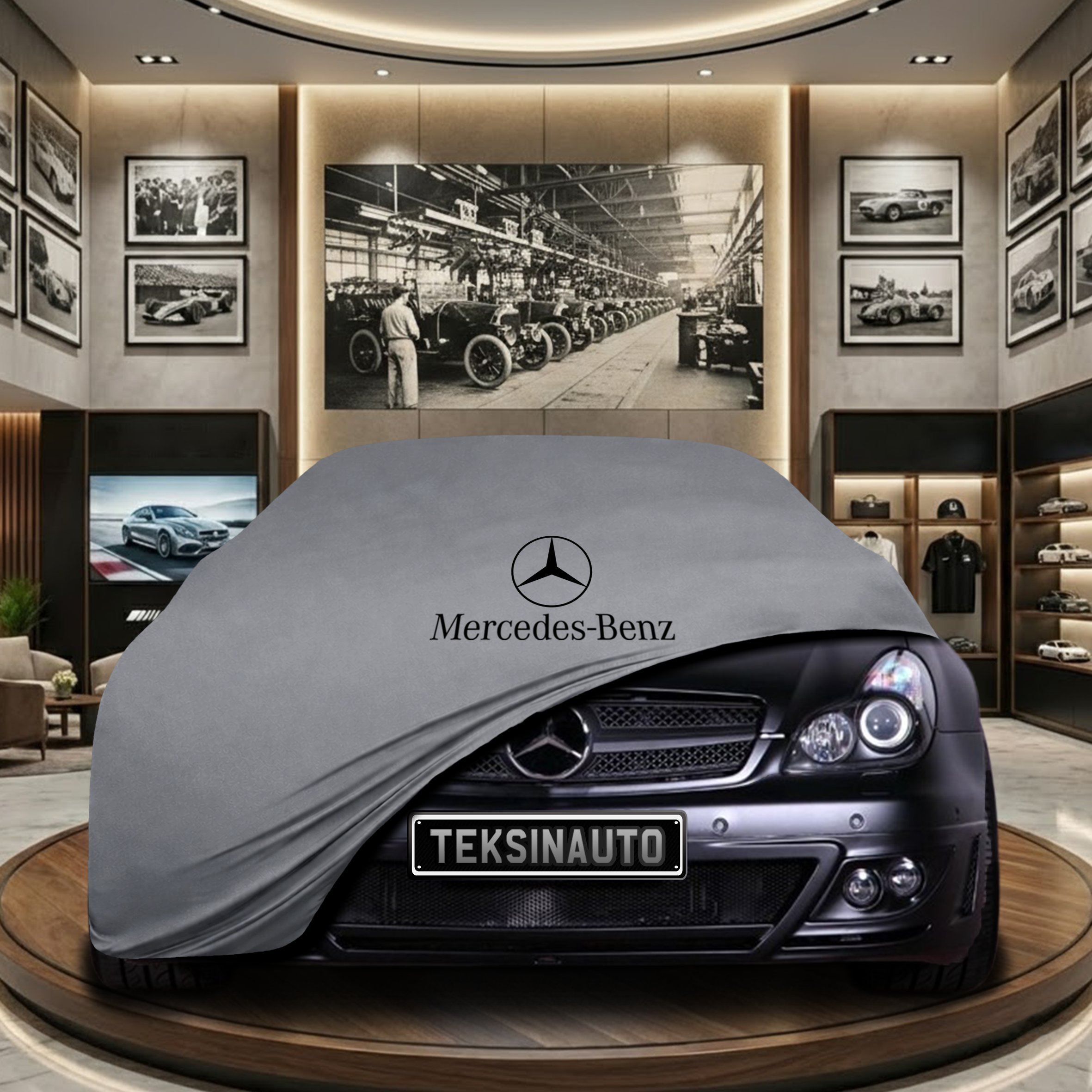 Mercedes Benz CLS C219 Indoor Car Cover Custom Fit, Black, Gray, Blue, Red Color