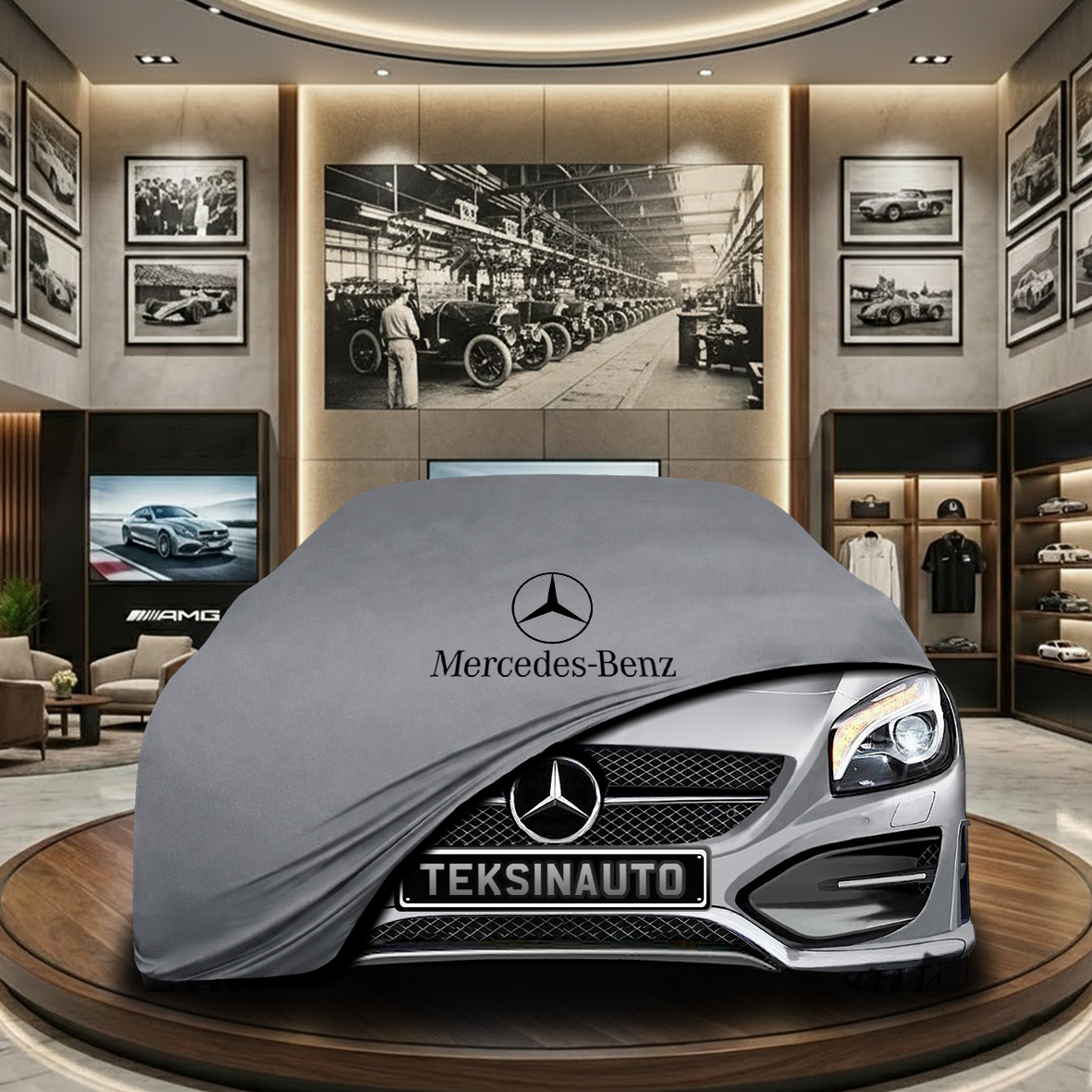 MERCEDES SL R231 2012-2020 Indoor Car Cover Custom Fit, Black, Gray, Blue, Red Color