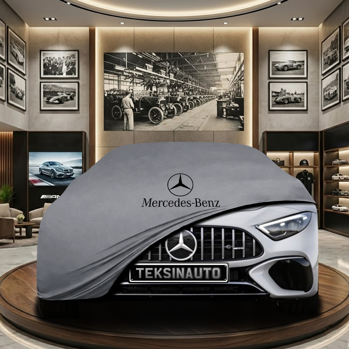 Mercedes Benz SL R232 (2021-) Indoor Car Cover Custom Fit, Black, Gray, Blue, Red Color