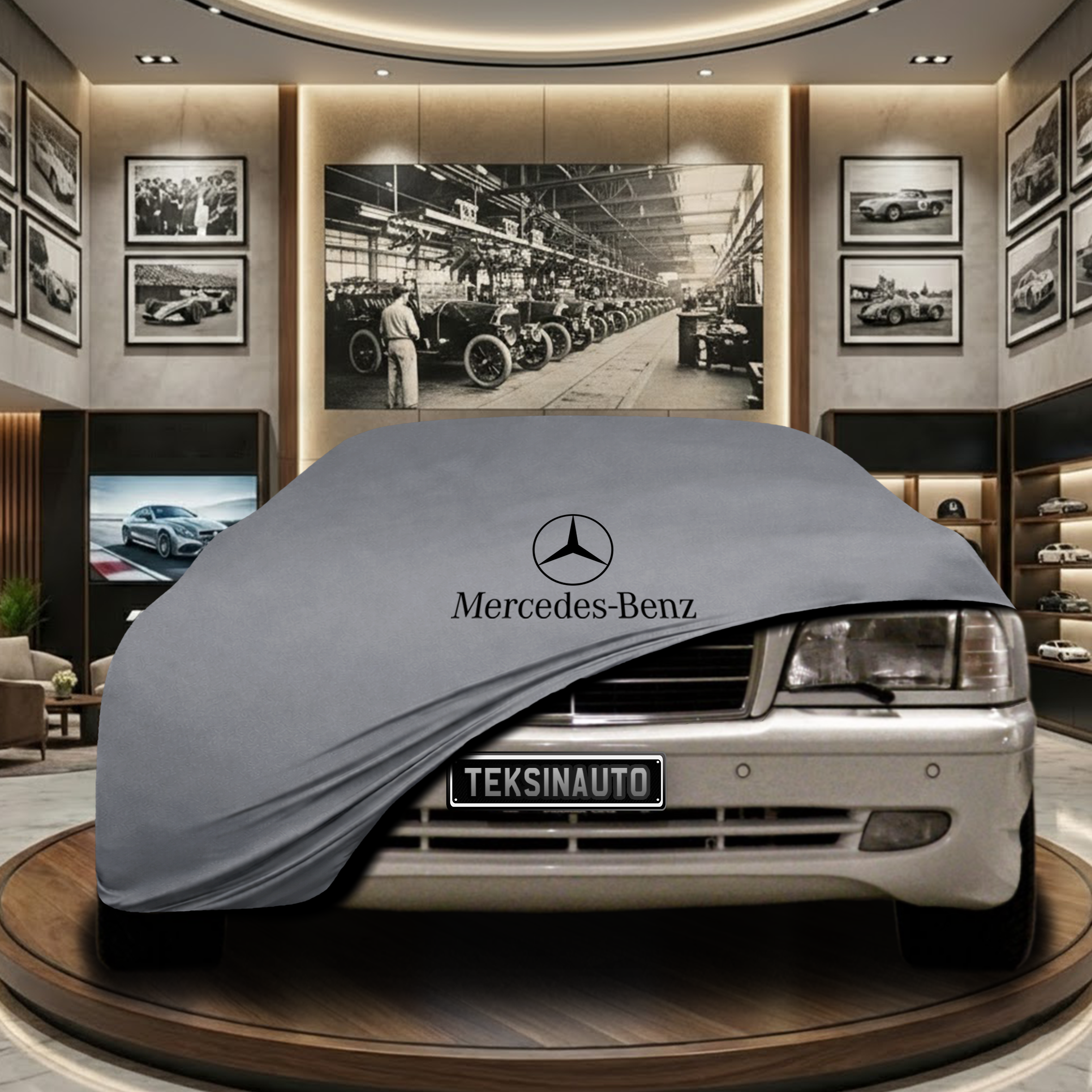 Mercedes Benz C W202 Indoor Car Cover Custom Fit, Black, Gray, Blue, Red Color