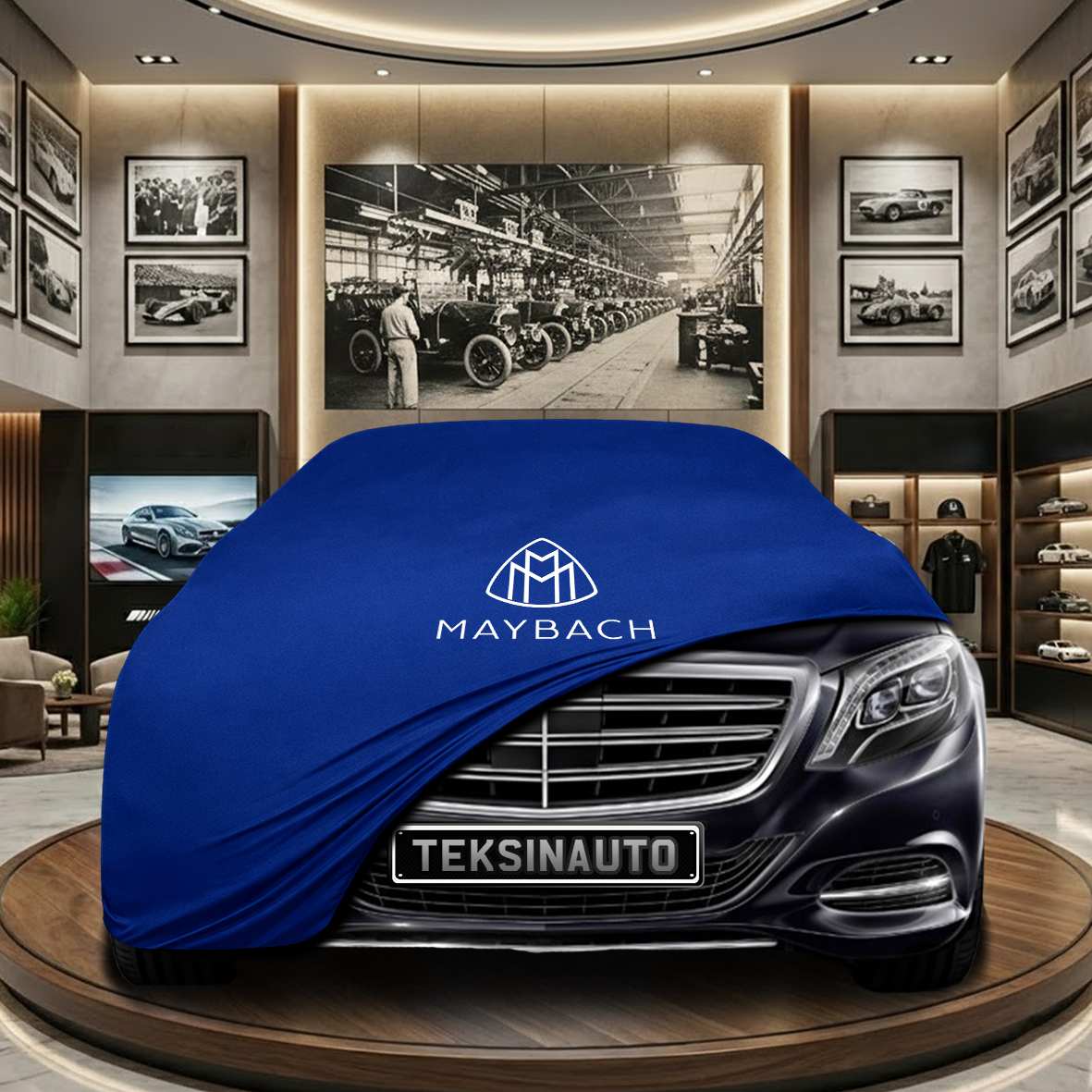 Mercedes Benz S X222 Indoor Car Cover Custom Fit, Black, Gray, Blue, Red Color