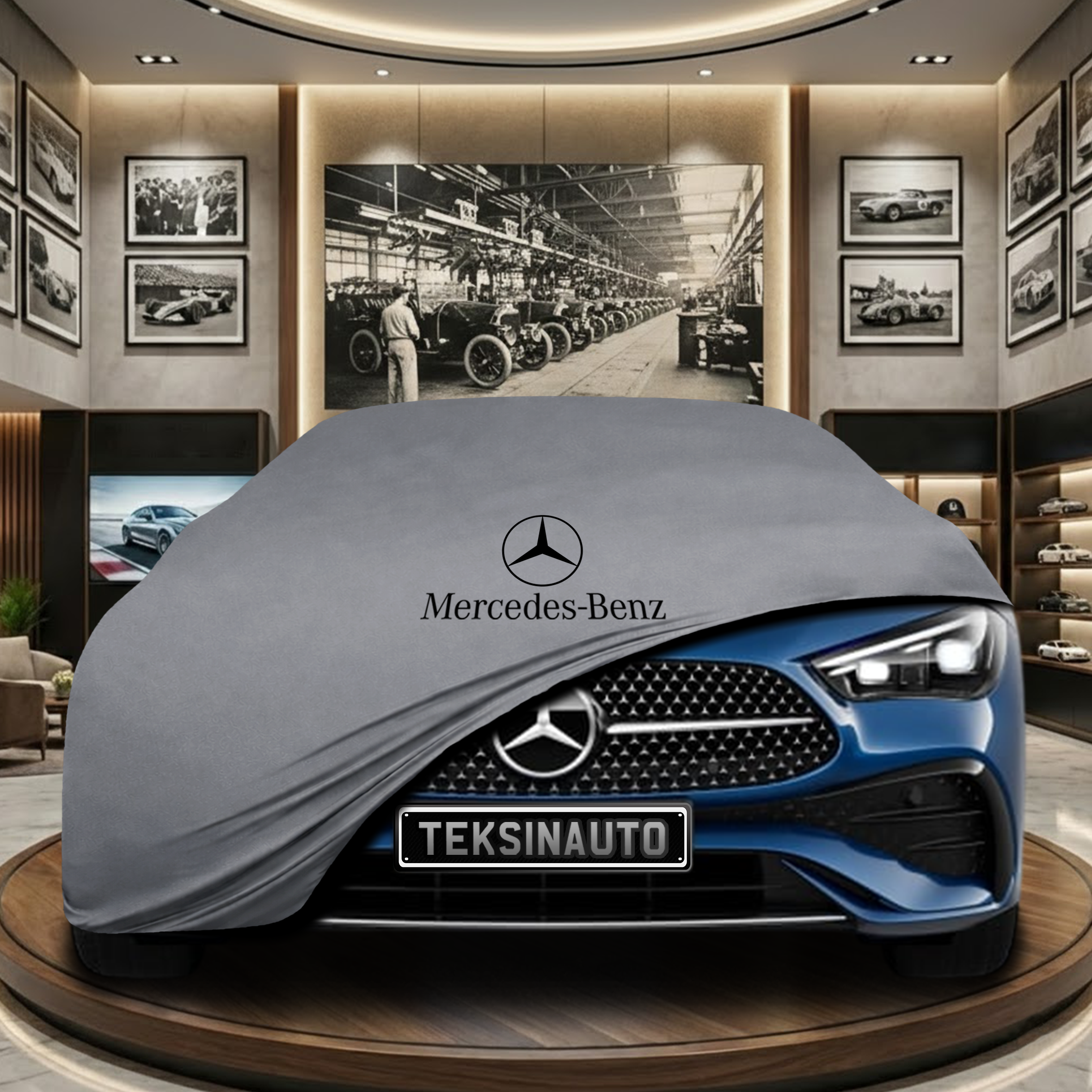 MERCEDES CLE C236 COUPE 2023-  Indoor Car Cover Custom Fit, Black, Gray, Blue, Red Color