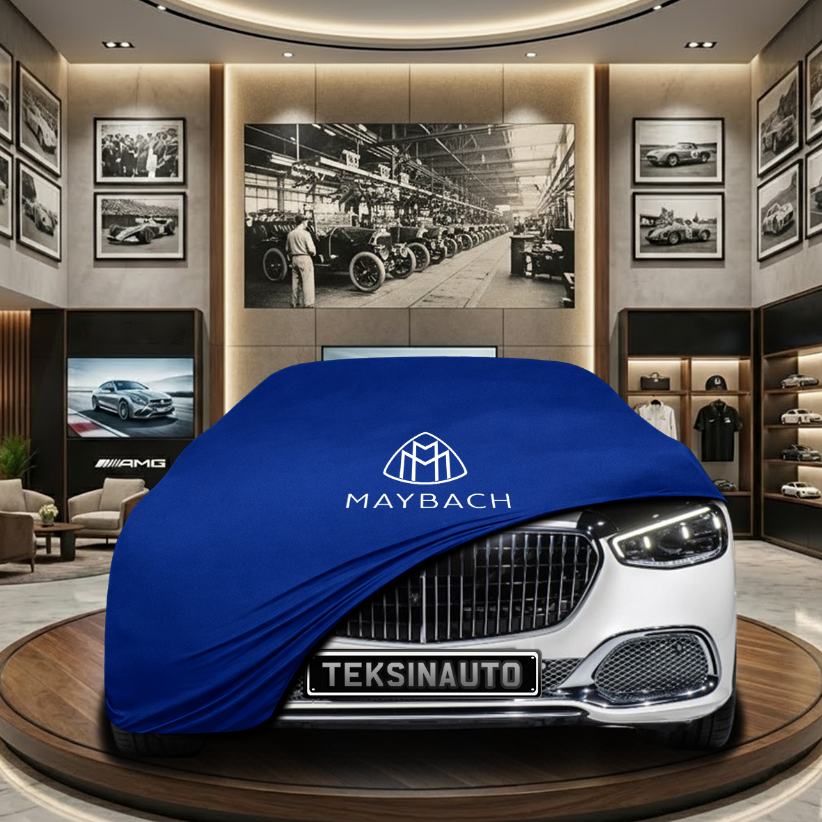 Mercedes Benz S Maybach Z223 Indoor Car Cover Custom Fit, Black, Gray, Blue, Red Color
