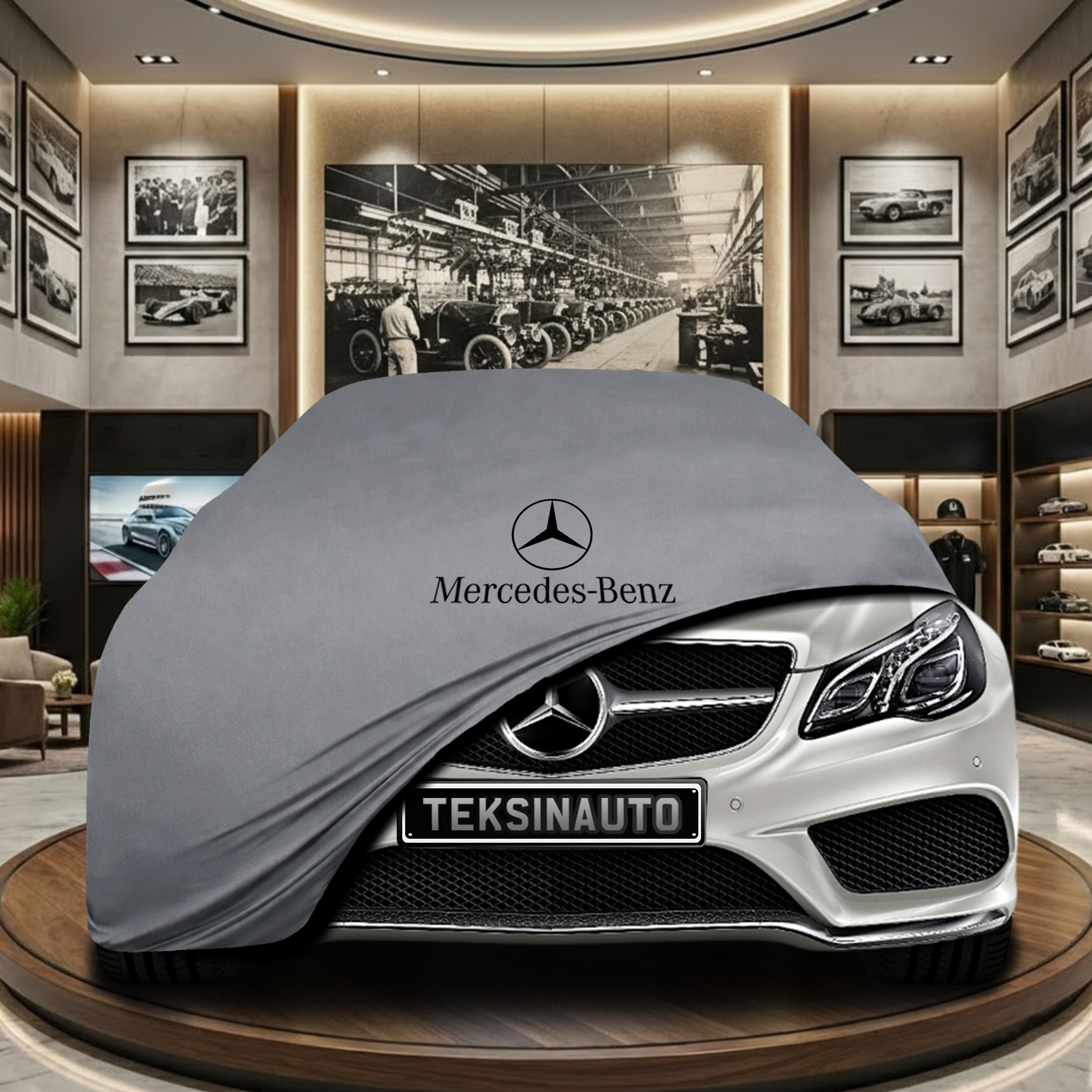 Mercedes Benz E A207 Cabrio Coupe Indoor Car Cover Custom Fit, Black, Gray, Blue, Red Color