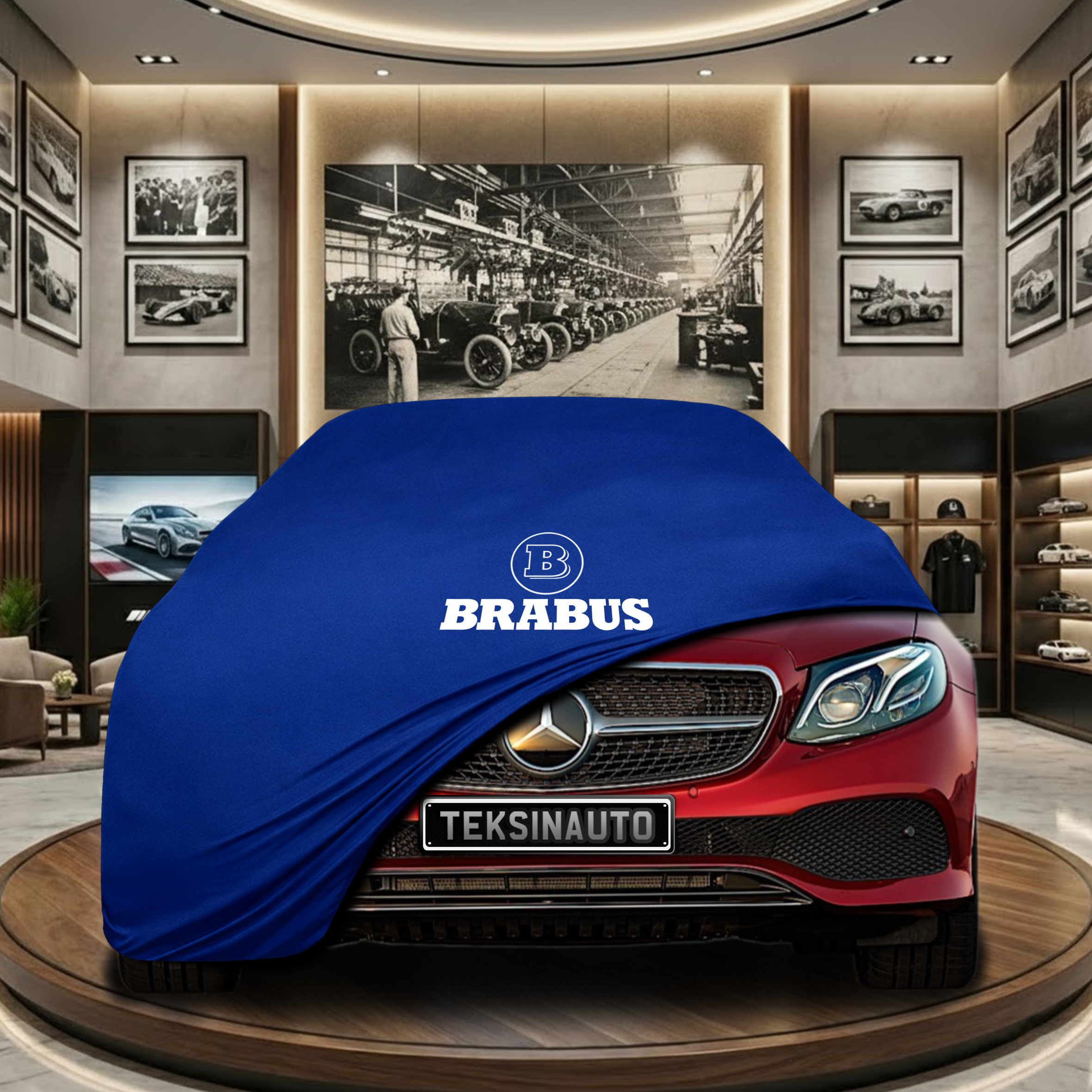 Mercedes Benz E A238 Indoor Car Cover Custom Fit, Black, Gray, Blue, Red Color