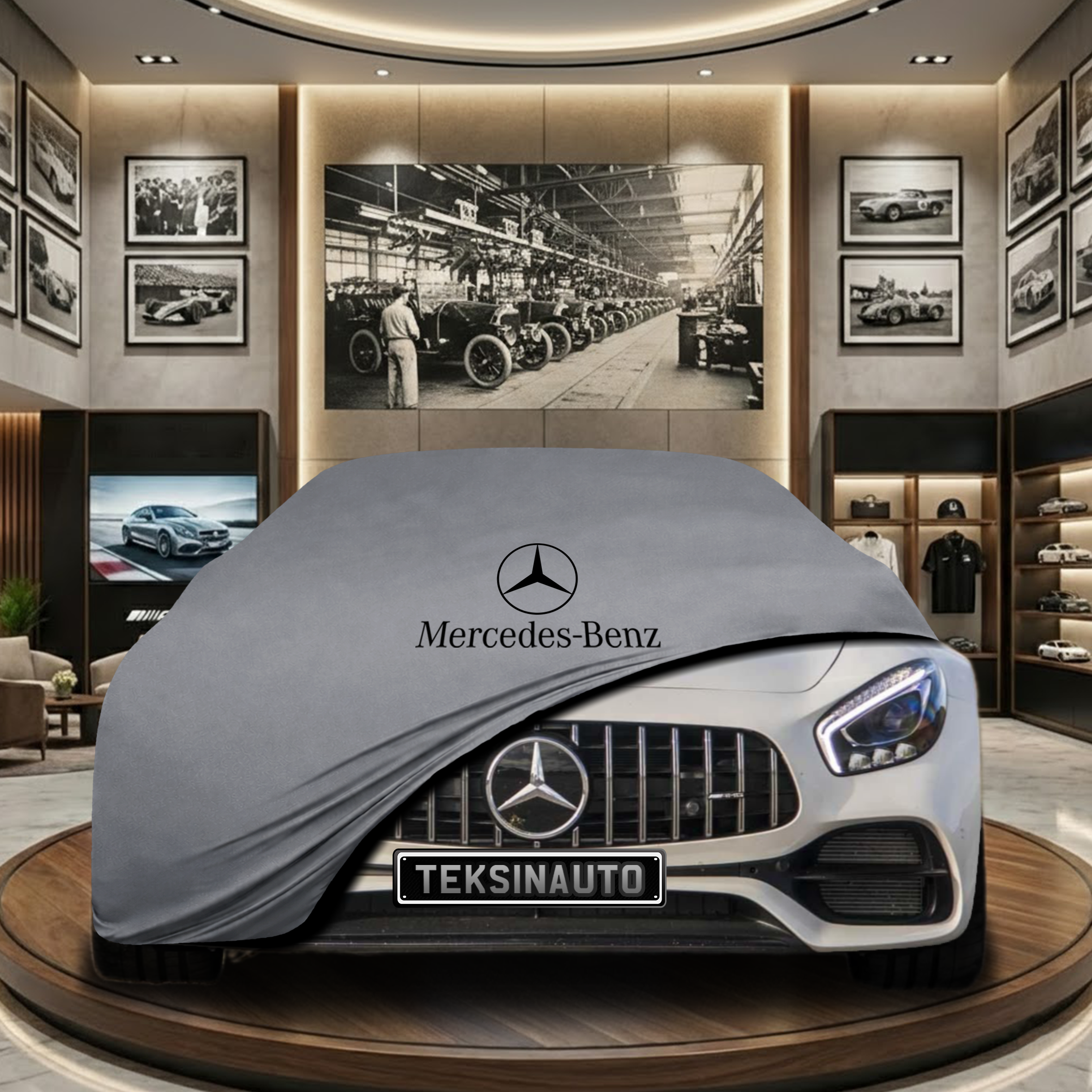 MERCEDES AMG GT C192 2024- Car Cover Custom Fit, Black, Gray, Blue, Red Color