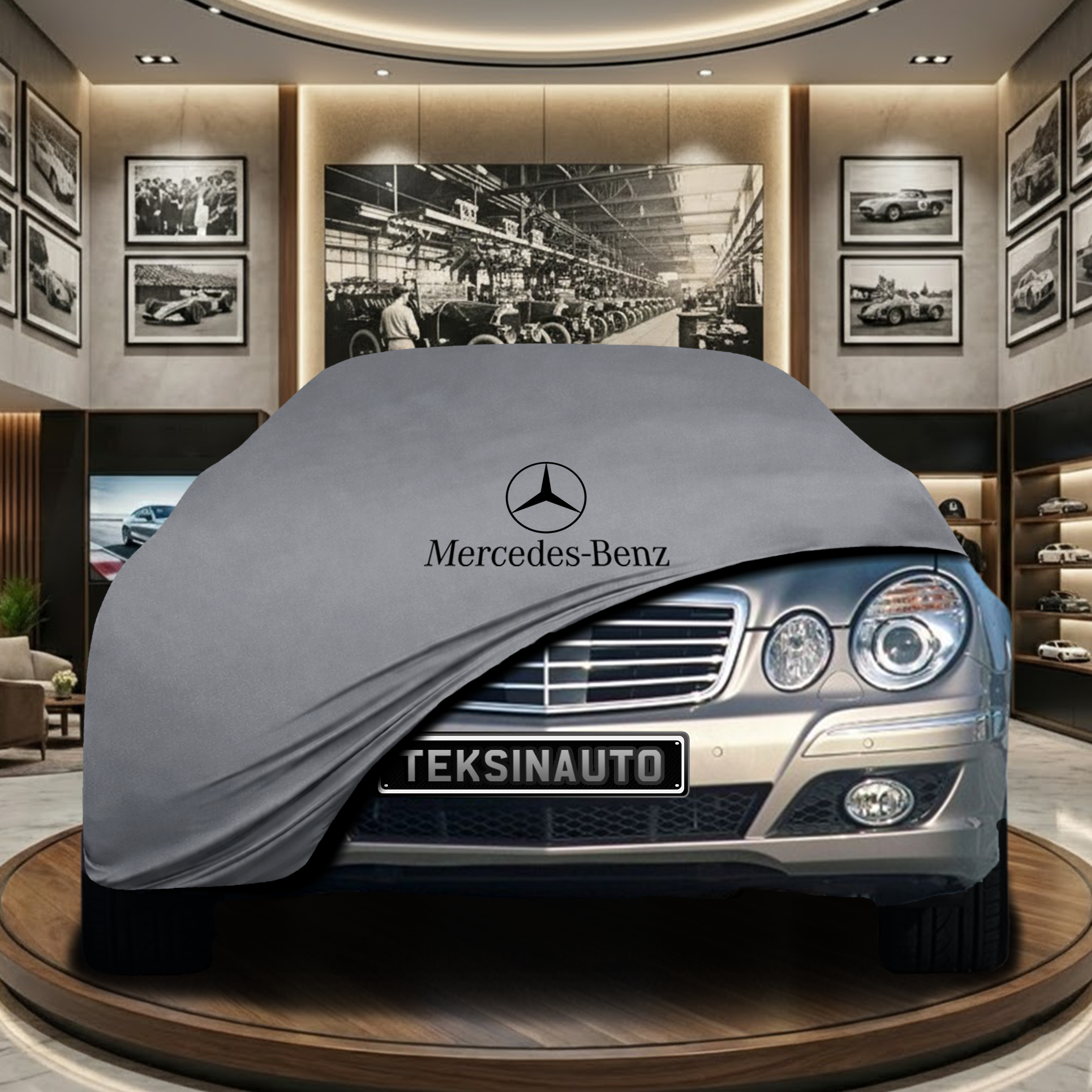 Mercedes Benz E T-Model S211 Indoor Car Cover Custom Fit, Black, Gray, Blue, Red Color