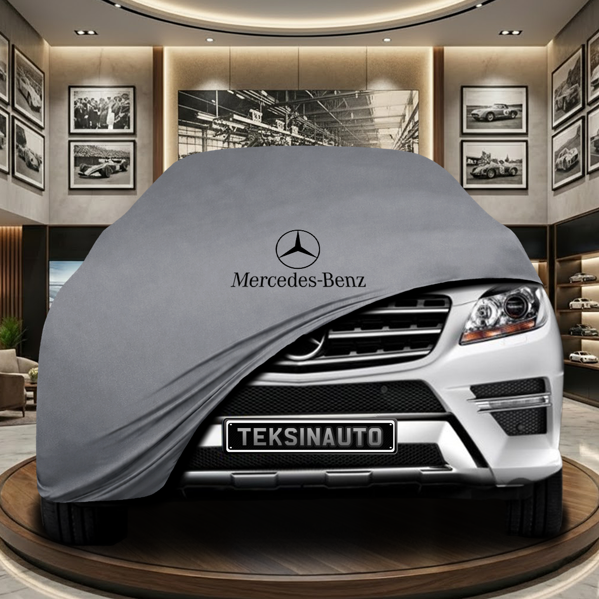Mercedes Benz M W166 Indoor Car Cover Custom Fit, Black, Gray, Blue, Red Color