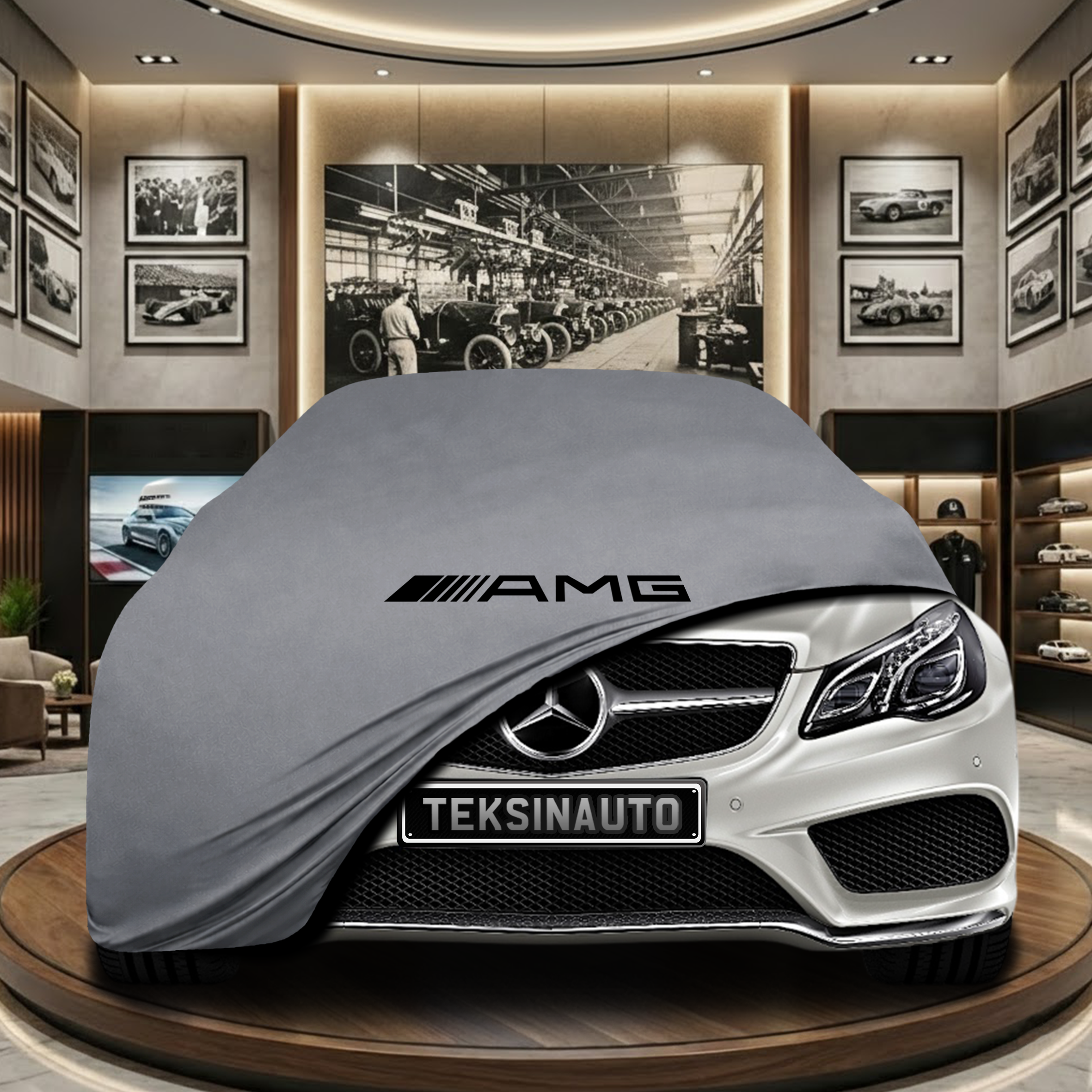 Mercedes Benz E A207 Cabrio Coupe Indoor Car Cover Custom Fit, Black, Gray, Blue, Red Color