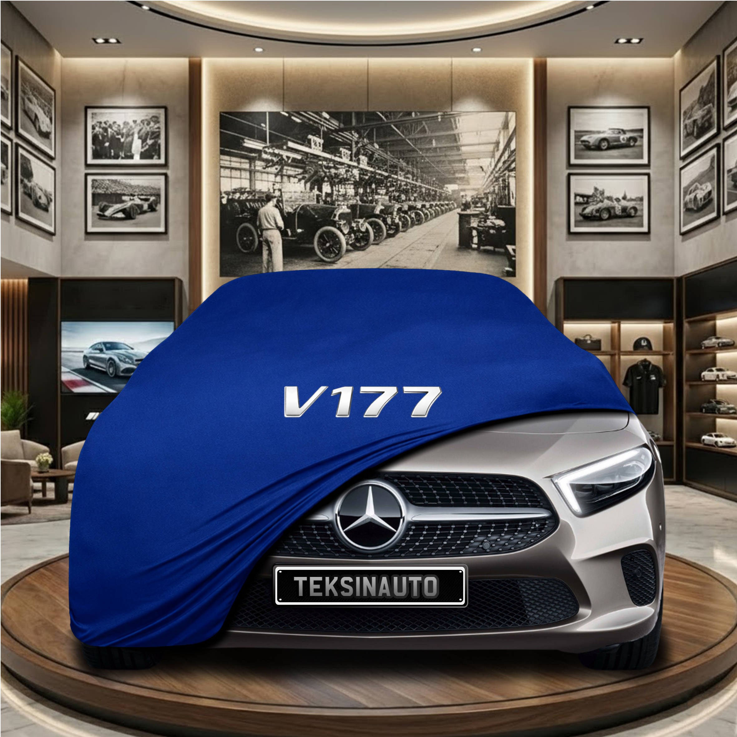 Mercedes Benz A Series V177 Sedan Indoor Car Cover Custom Fit, Black, Gray, Blue, Red Color