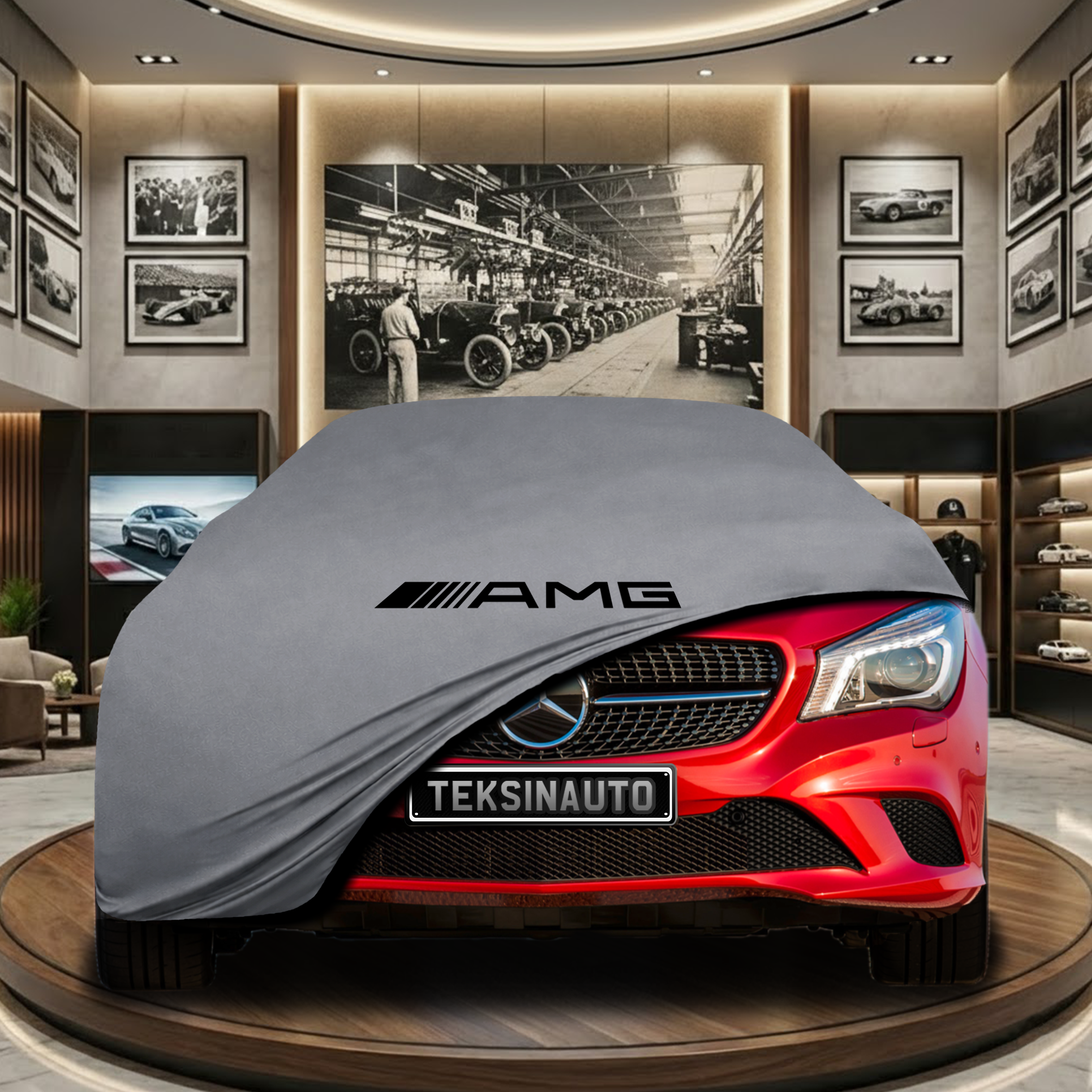 Mercedes Benz CLA C117 Indoor Car Cover Custom Fit, Black, Gray, Blue, Red Color