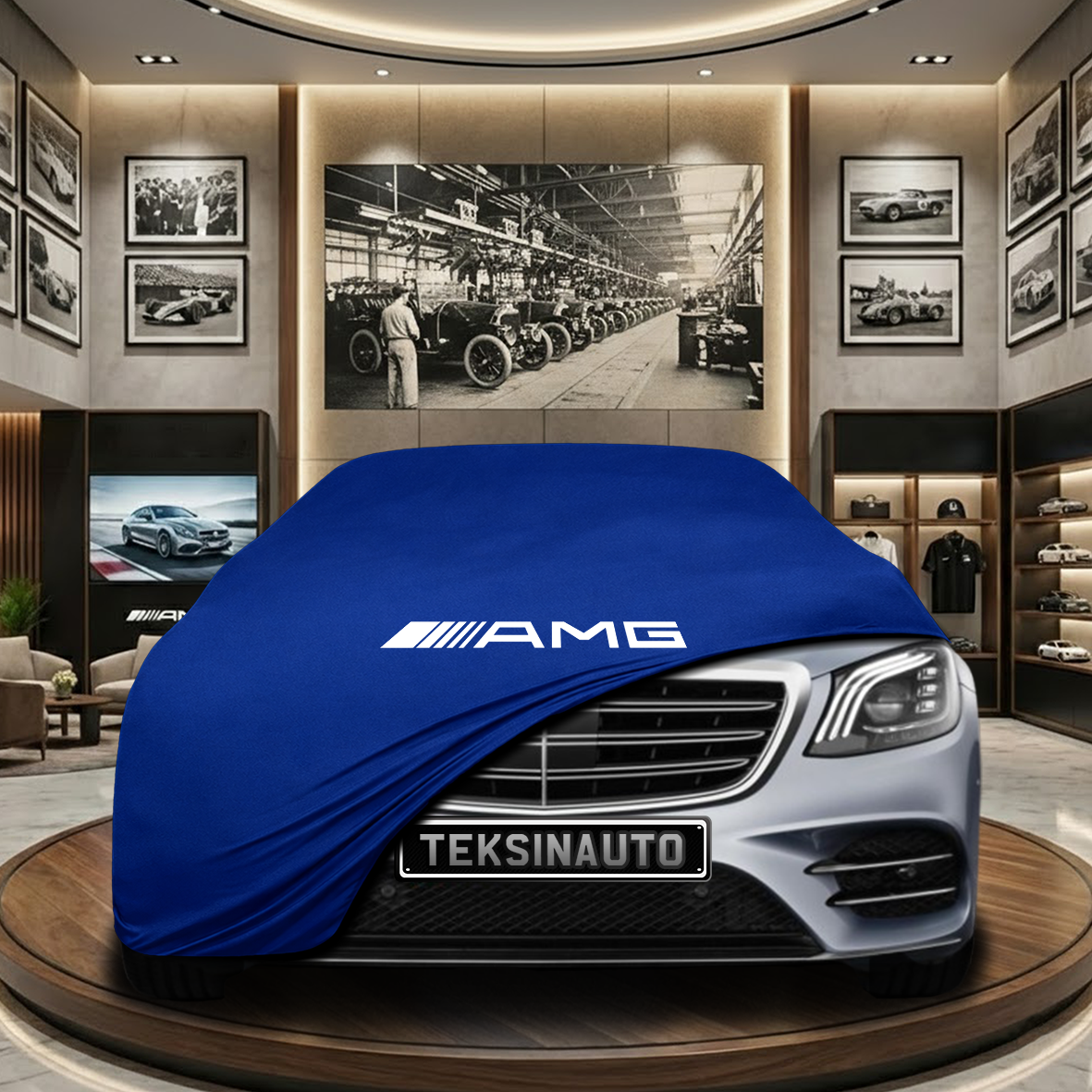 Mercedes Benz S W222 Indoor Car Cover Custom Fit, Black, Gray, Blue, Red Color