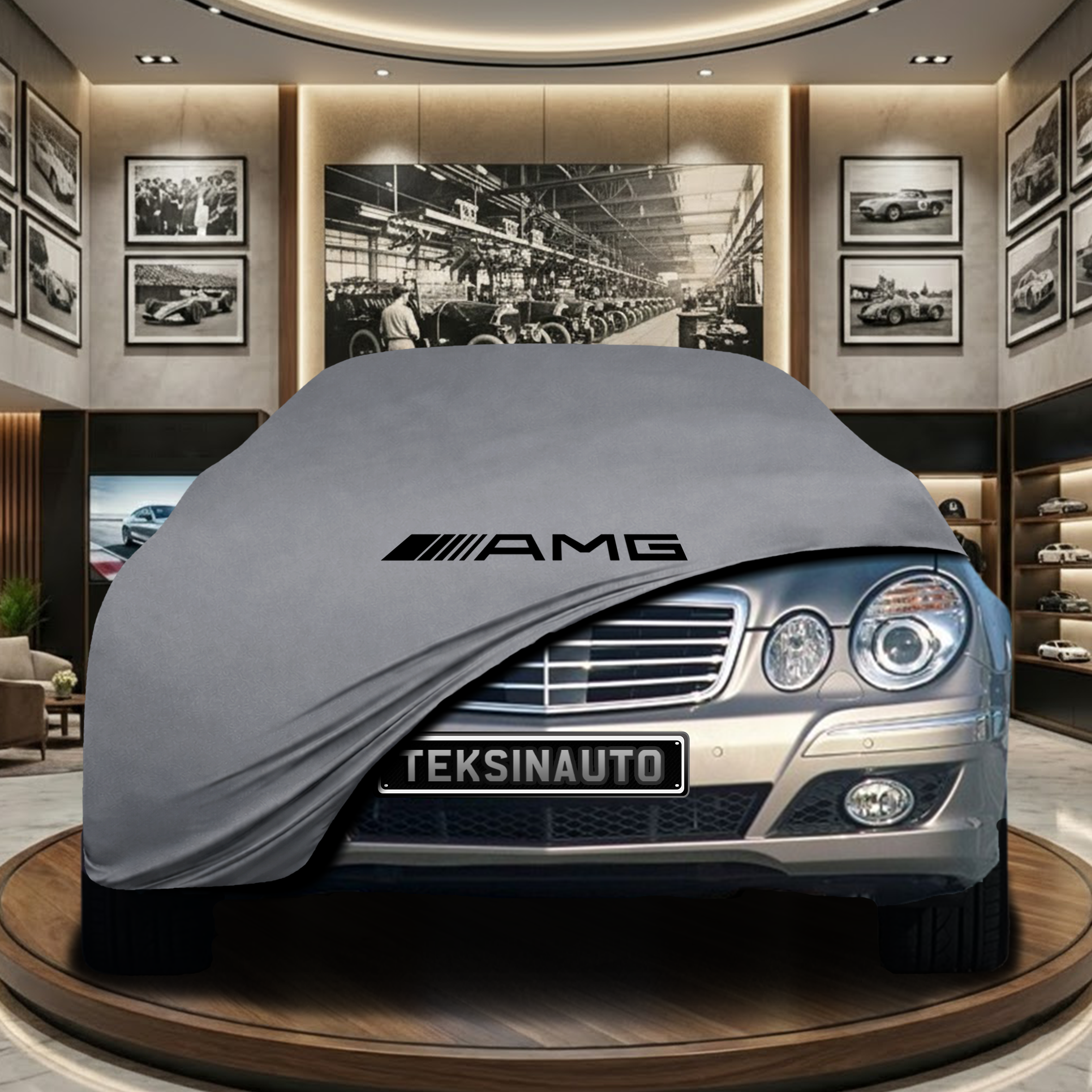 Mercedes Benz E T-Model S211 Indoor Car Cover Custom Fit, Black, Gray, Blue, Red Color
