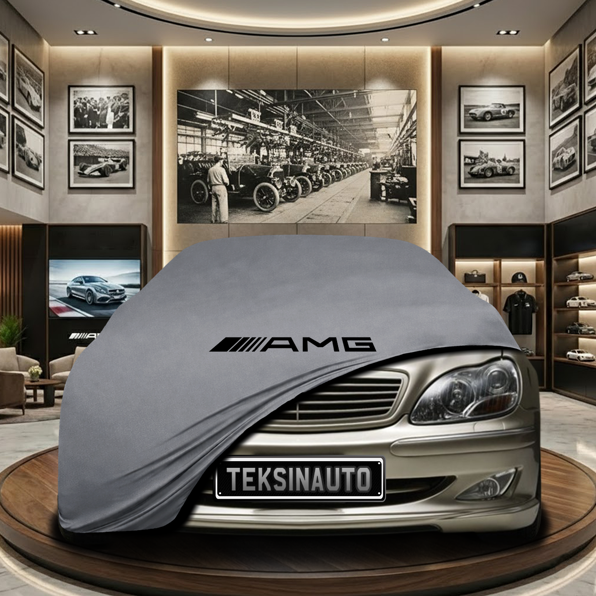 Mercedes Benz S W220 Indoor Car Cover Custom Fit, Black, Gray, Blue, Red Color