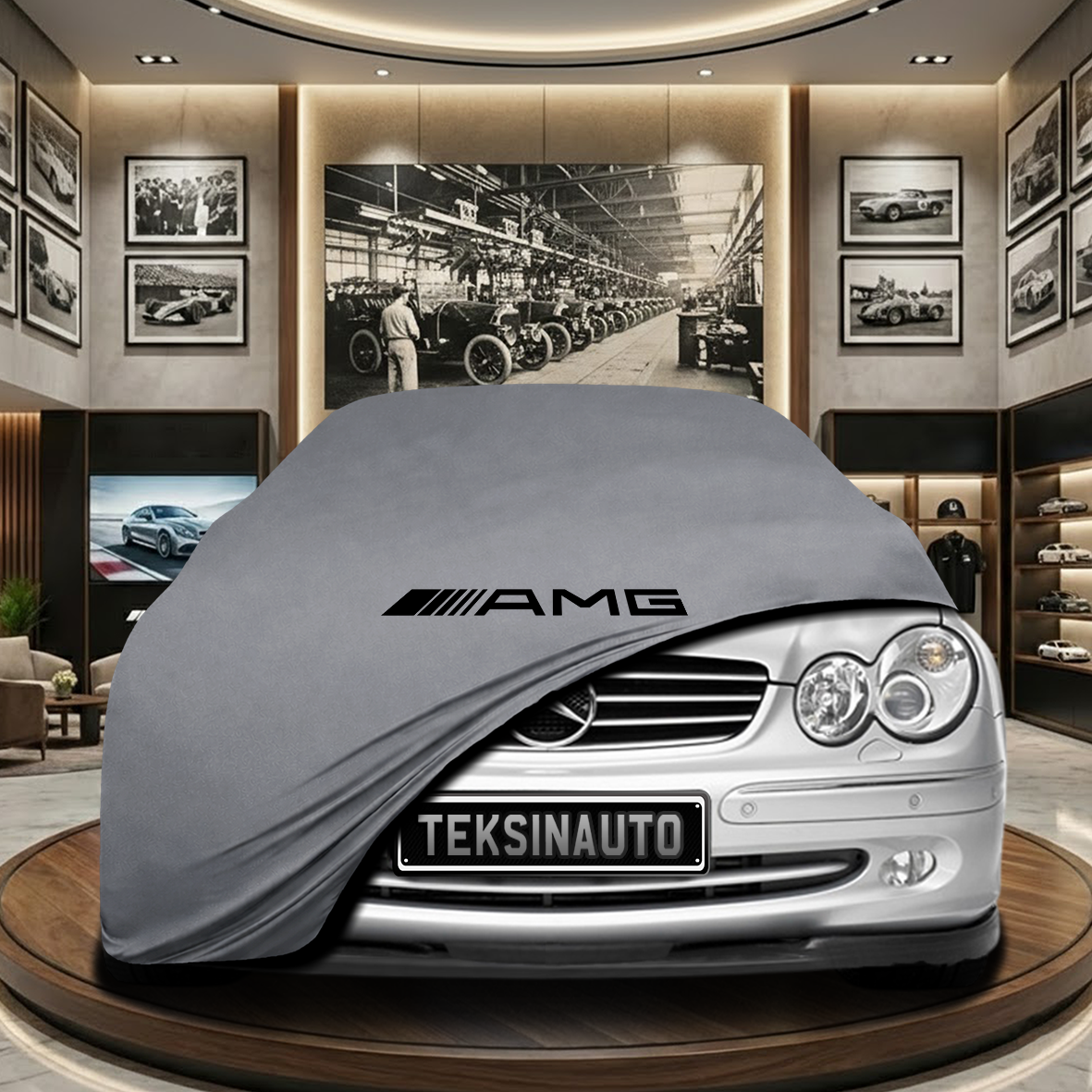 MERCEDES SL R230 2003-2008 Indoor Car Cover Custom Fit, Black, Gray, Blue, Red Color