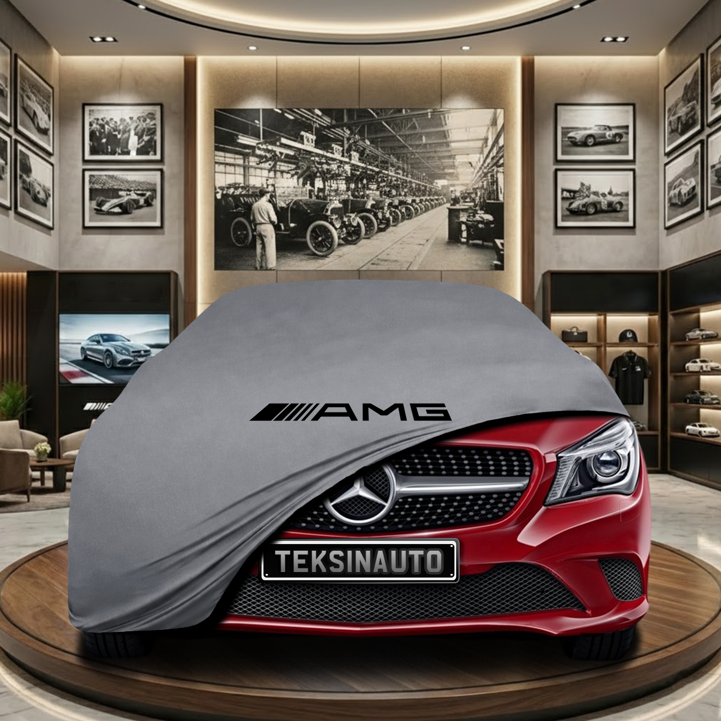 MERCEDES CLA X117 SW 2013-2019  Indoor Car Cover Custom Fit, Black, Gray, Blue, Red Color