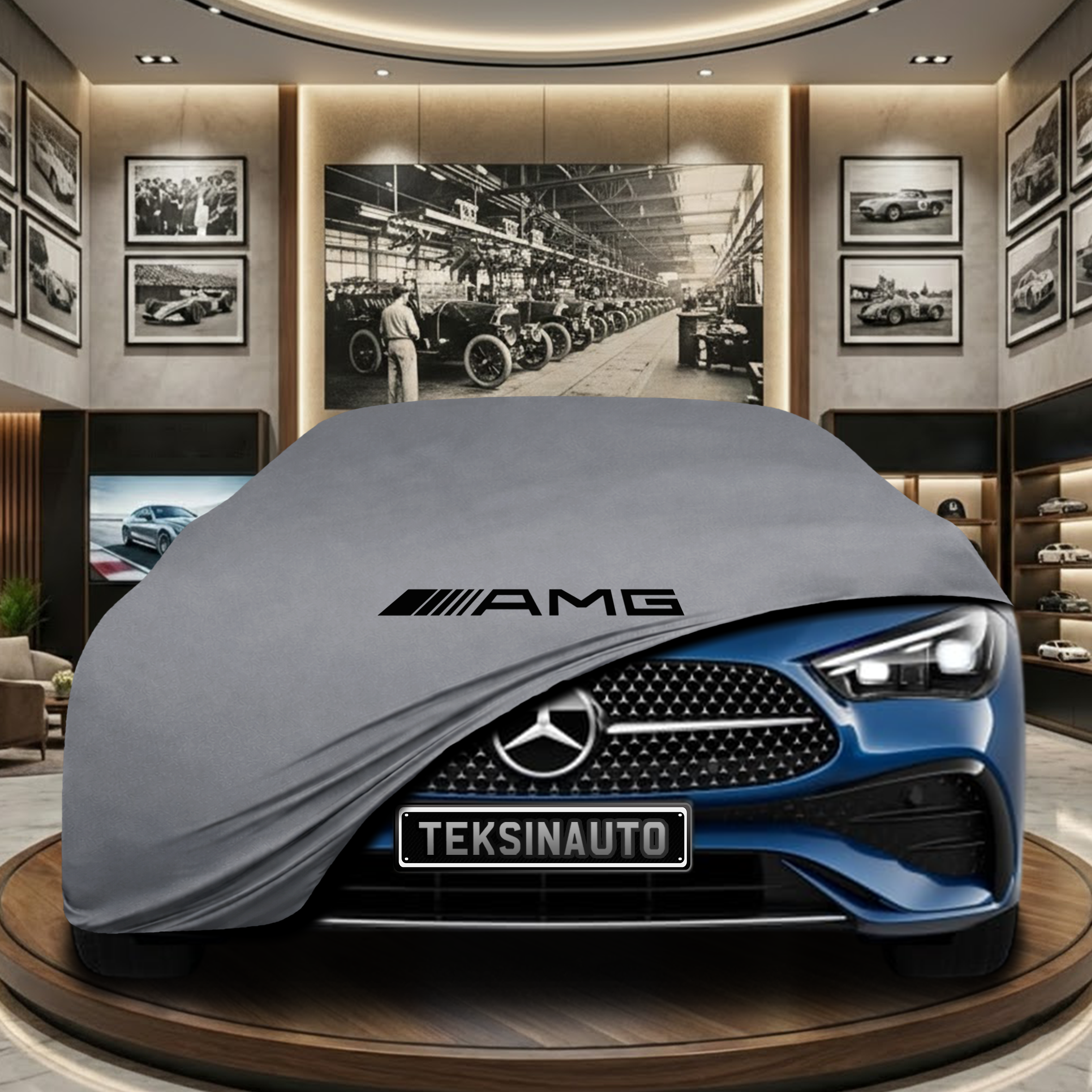 MERCEDES CLE C236 COUPE 2023-  Indoor Car Cover Custom Fit, Black, Gray, Blue, Red Color