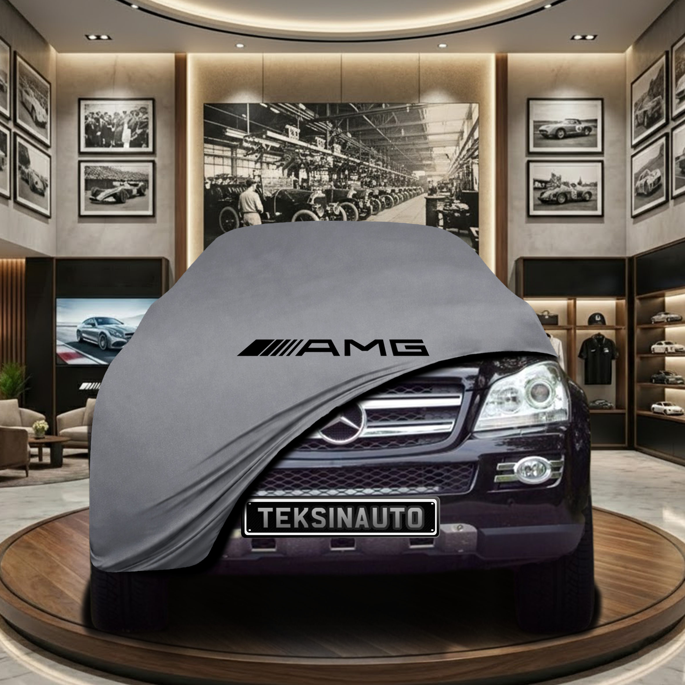 Mercedes Benz GL (X164) (2006-2012) Indoor Car Cover Custom Fit, Black, Gray, Blue, Red Color