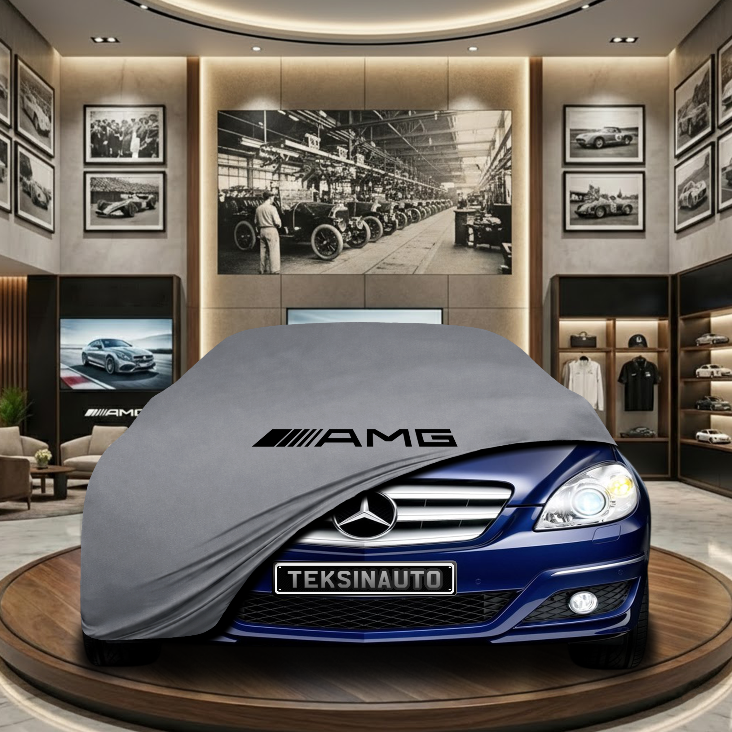 Mercedes Benz B Series W245 (2005-2010) Indoor Car Cover Custom Fit, Black, Gray, Blue, Red Color