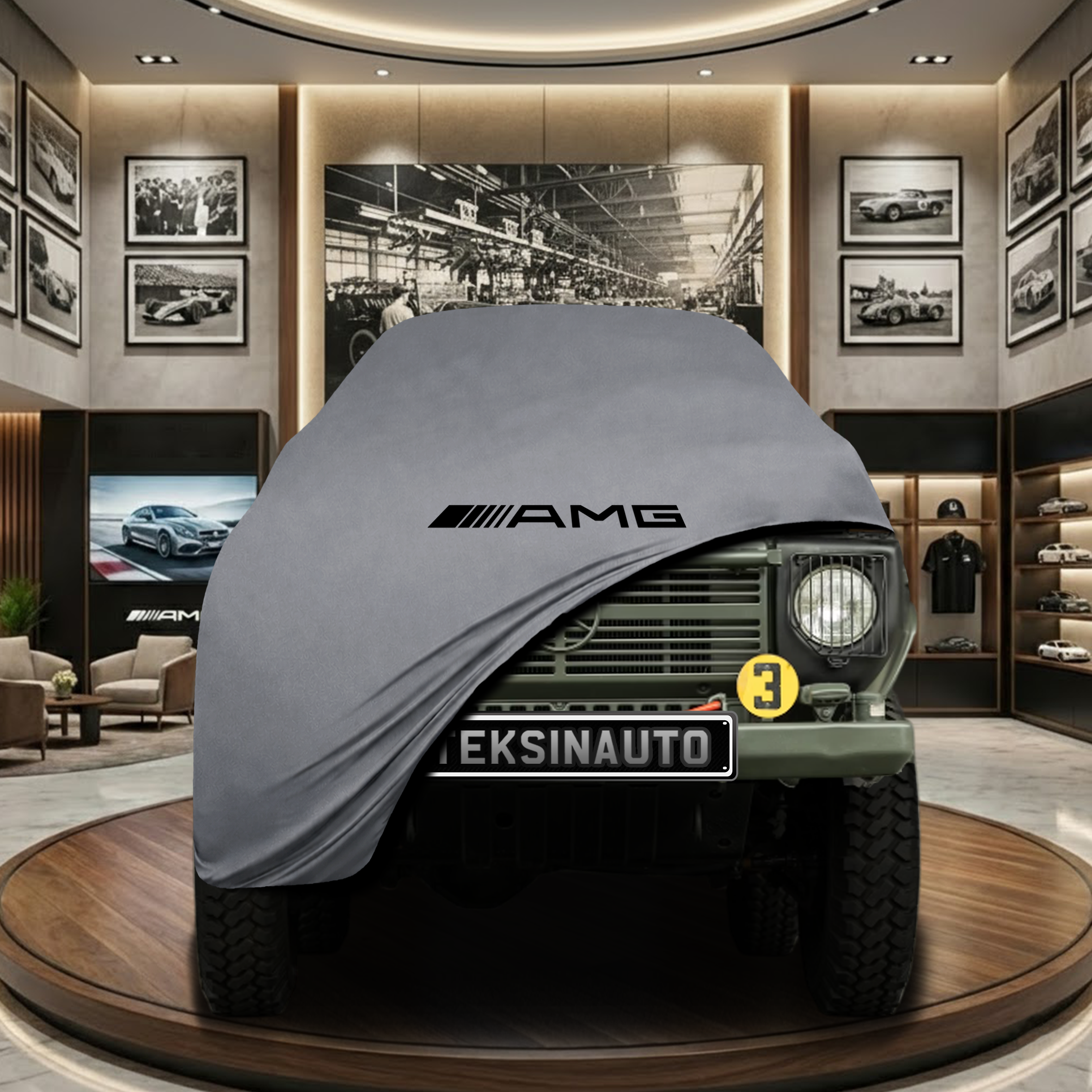 MERCEDES G W461 1979-1992 Indoor Car Cover Custom Fit, Black, Gray, Blue, Red Color