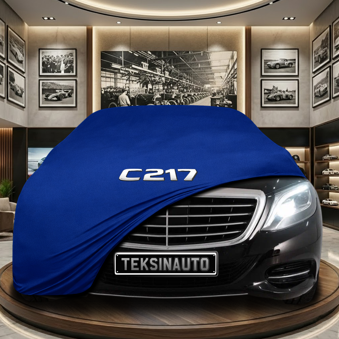 MERCEDES S C217 COUPE-CABRİO 2013-2020 Indoor Car Cover Custom Fit, Black, Gray, Blue, Red Color
