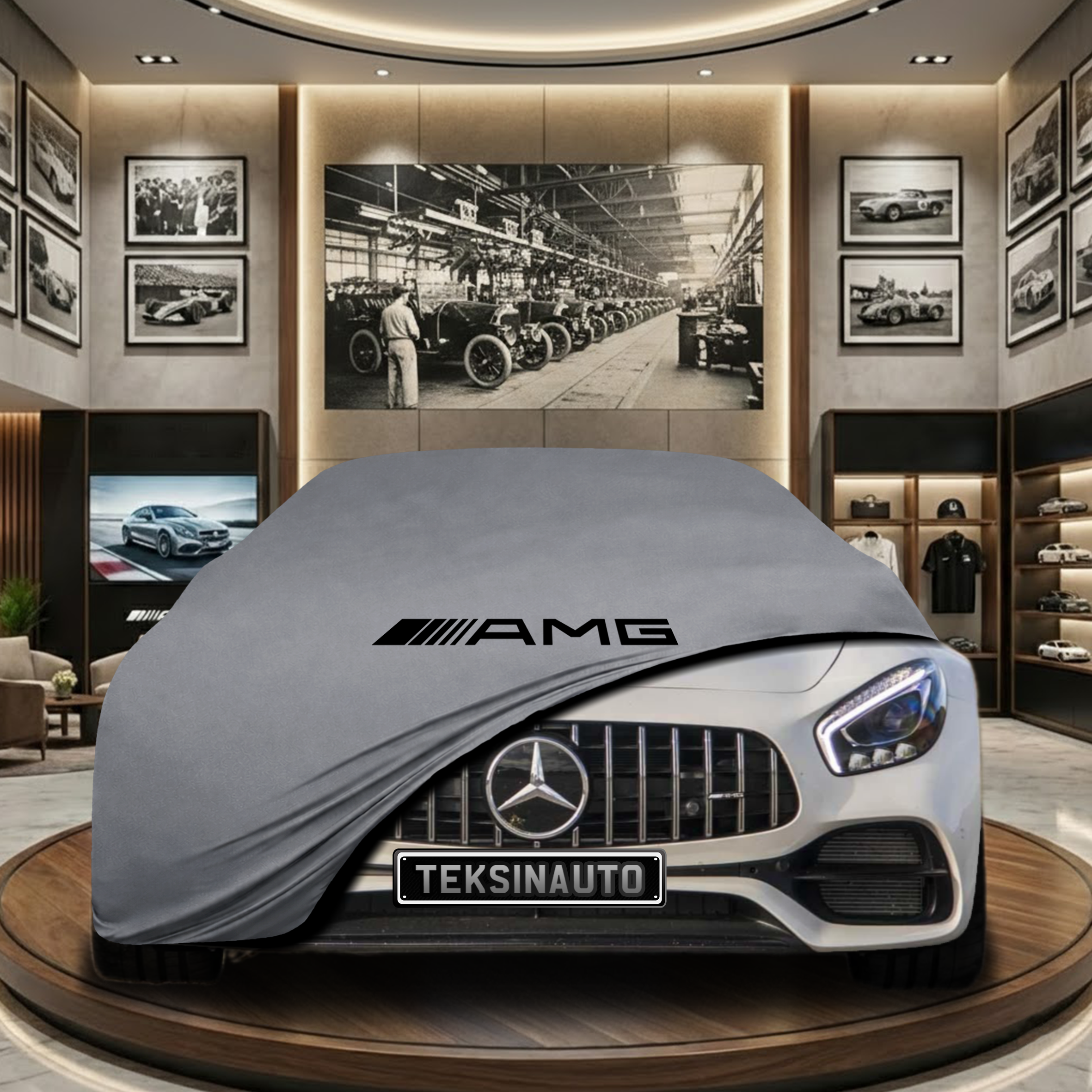 MERCEDES AMG GT C192 2024- Car Cover Custom Fit, Black, Gray, Blue, Red Color