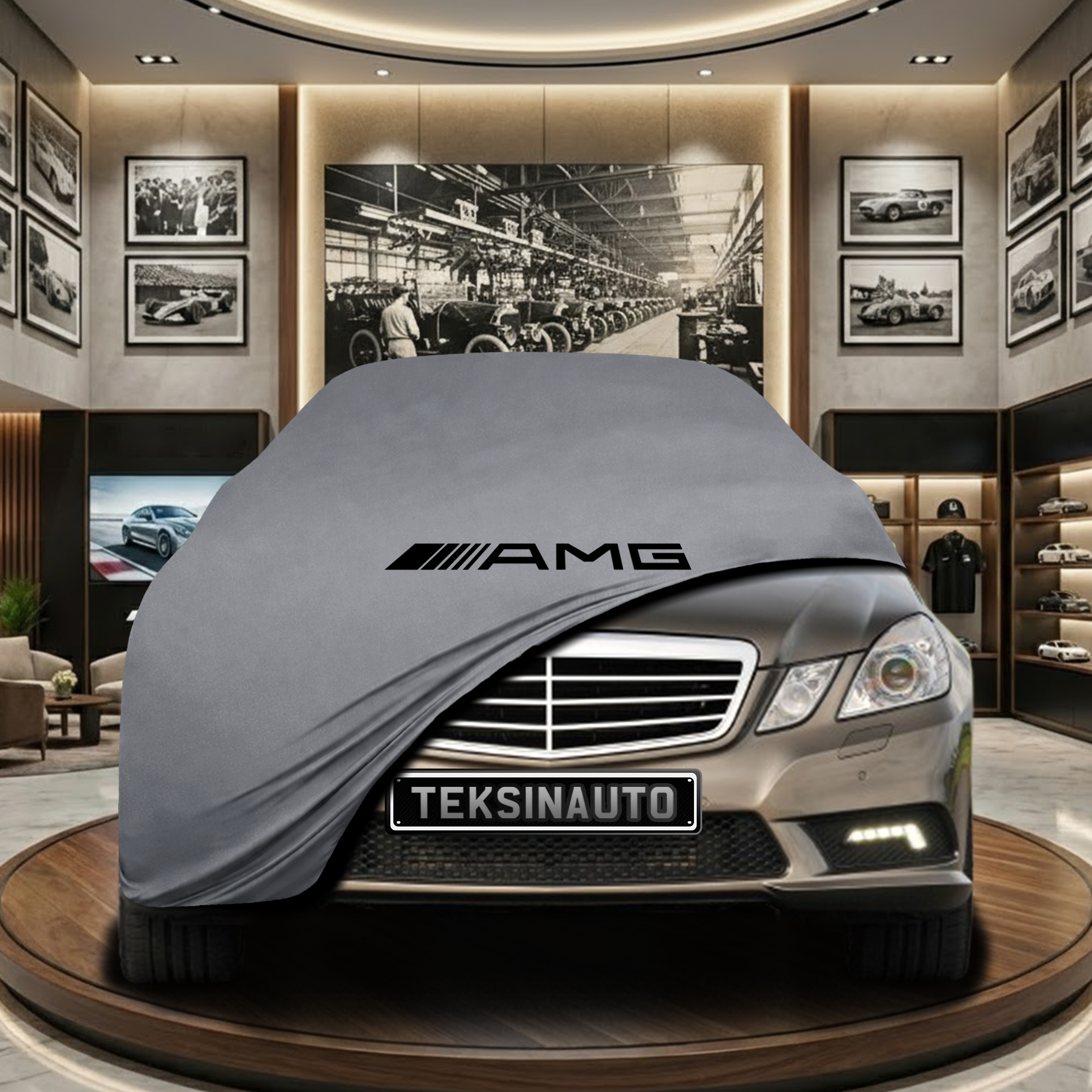 Mercedes Benz E W212 Indoor Car Cover Custom Fit, Black, Gray, Blue, Red Color