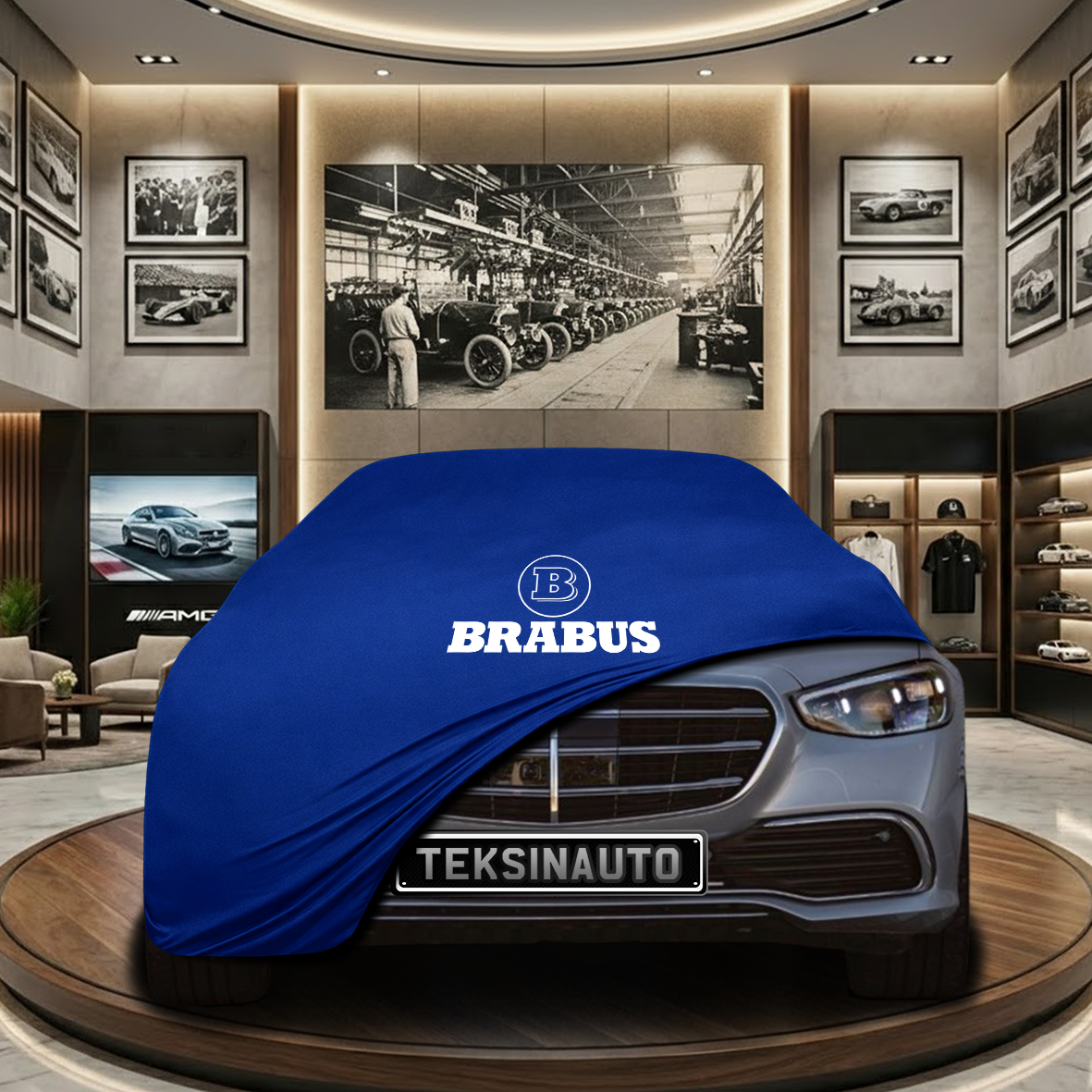 Mercedes Benz S W223 Indoor Car Cover Custom Fit, Black, Gray, Blue, Red Color