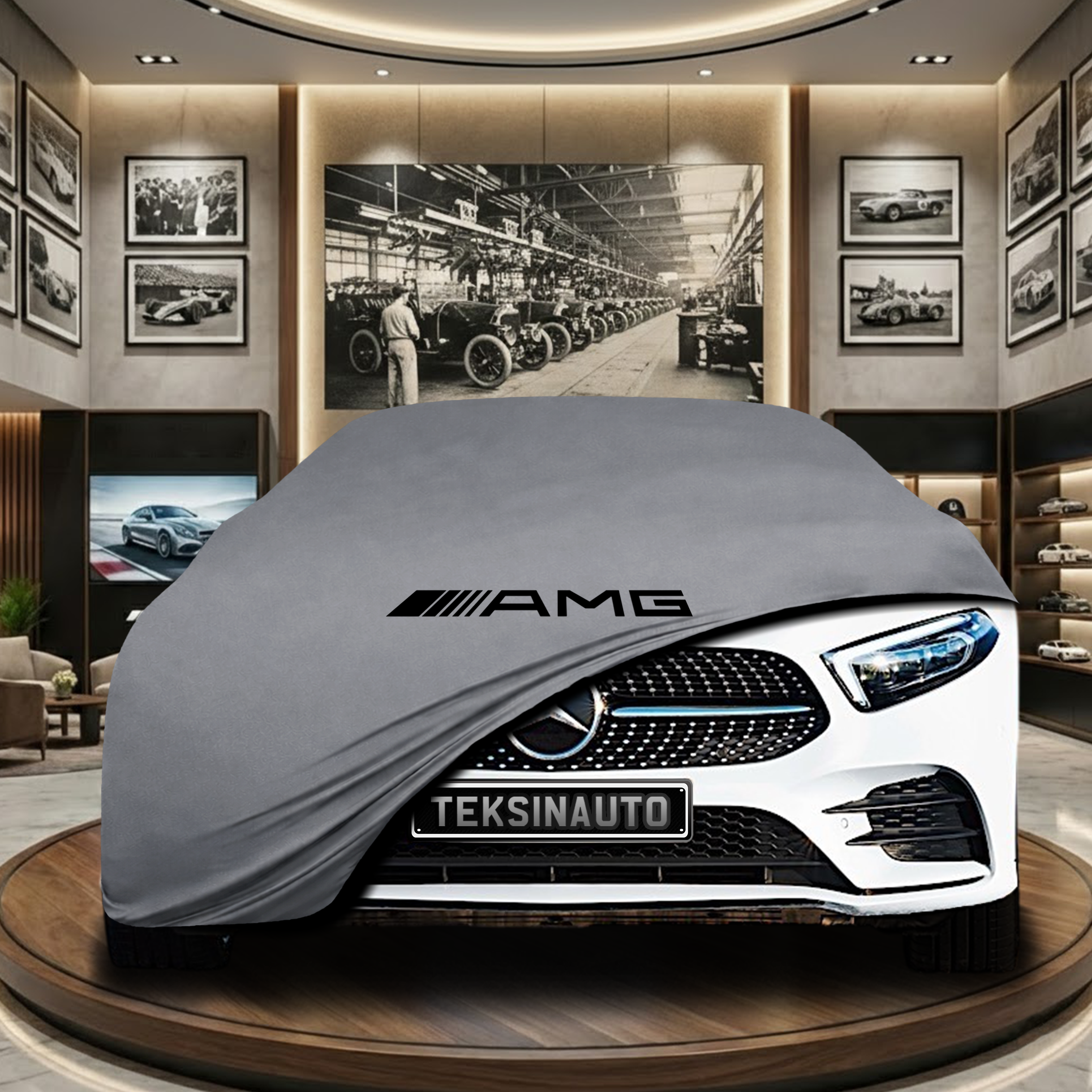 MERCEDES A W177 HB 2018-2022 Car Cover Custom Fit, Black, Gray, Blue, Red Color