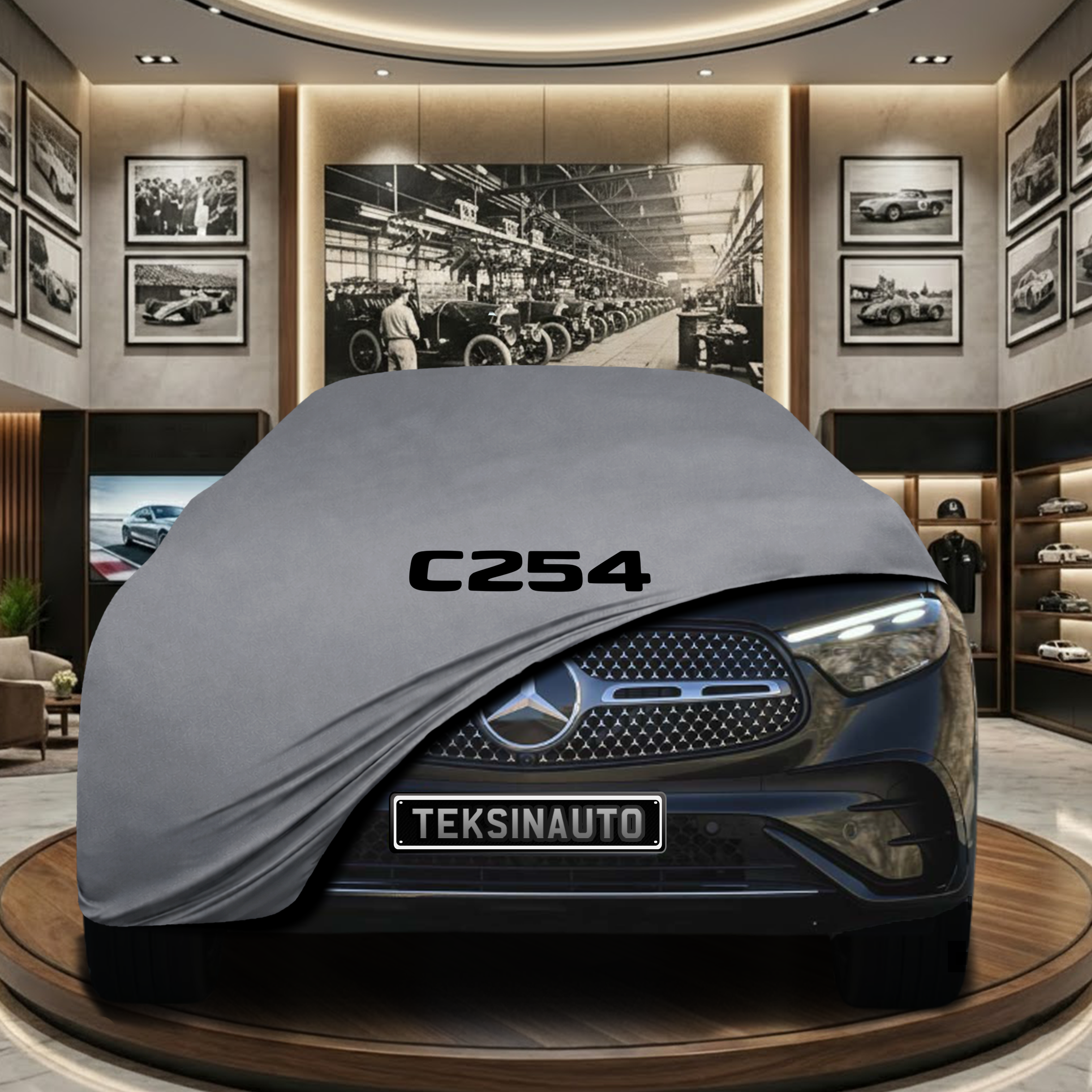 MERCEDES GLC COUPE C254 2023- Indoor Car Cover Custom Fit, Black, Gray, Blue, Red Color
