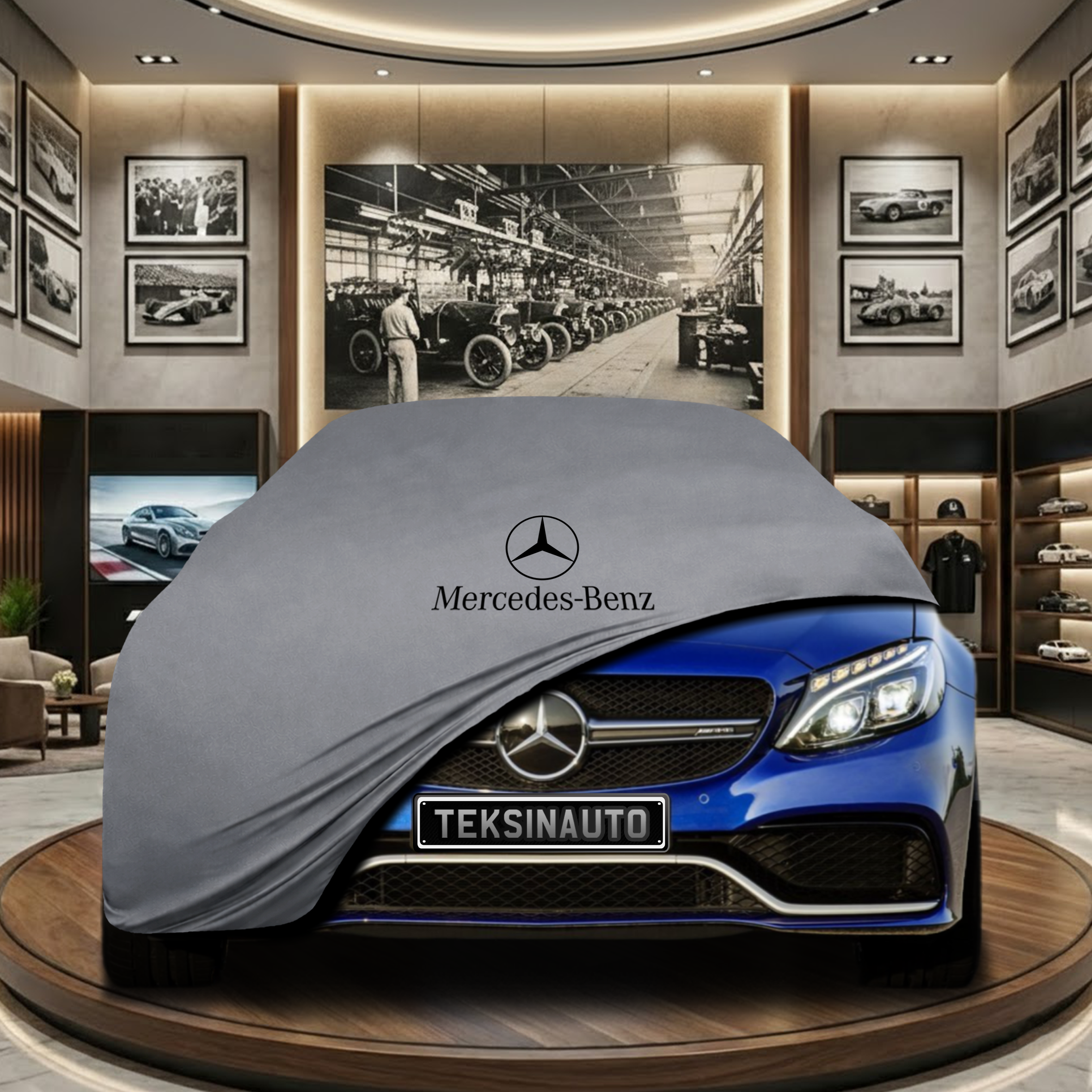 Mercedes Benz C S205 Station Wagon Indoor Car Cover Custom Fit, Black, Gray, Blue, Red Color