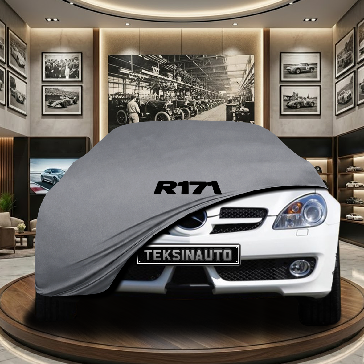 Mercedes Benz SLK R171 Indoor Car Cover Custom Fit, Black, Gray, Blue, Red Color