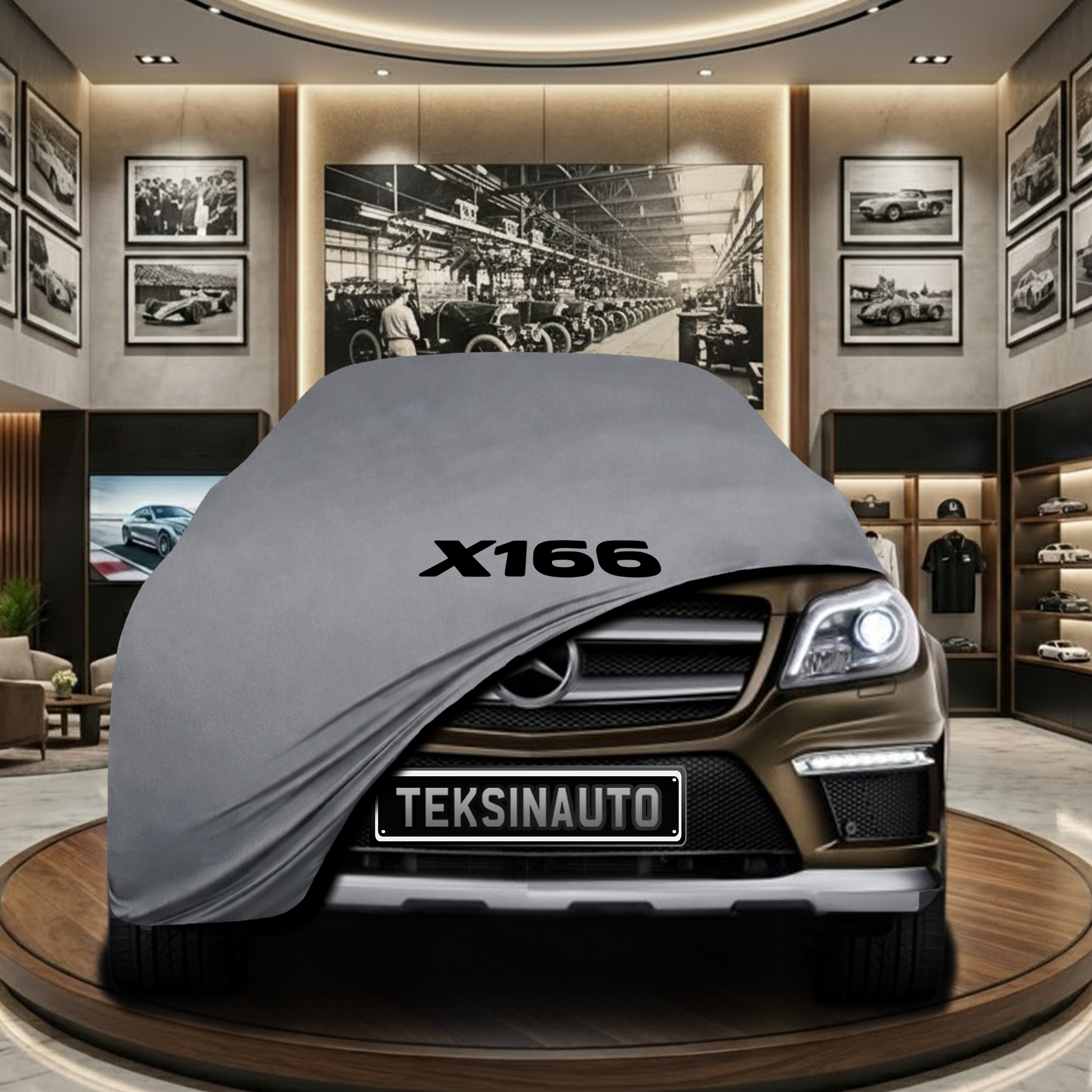 Mercedes Benz GL (X166) Indoor Car Cover Custom Fit, Black, Gray, Blue, Red Color