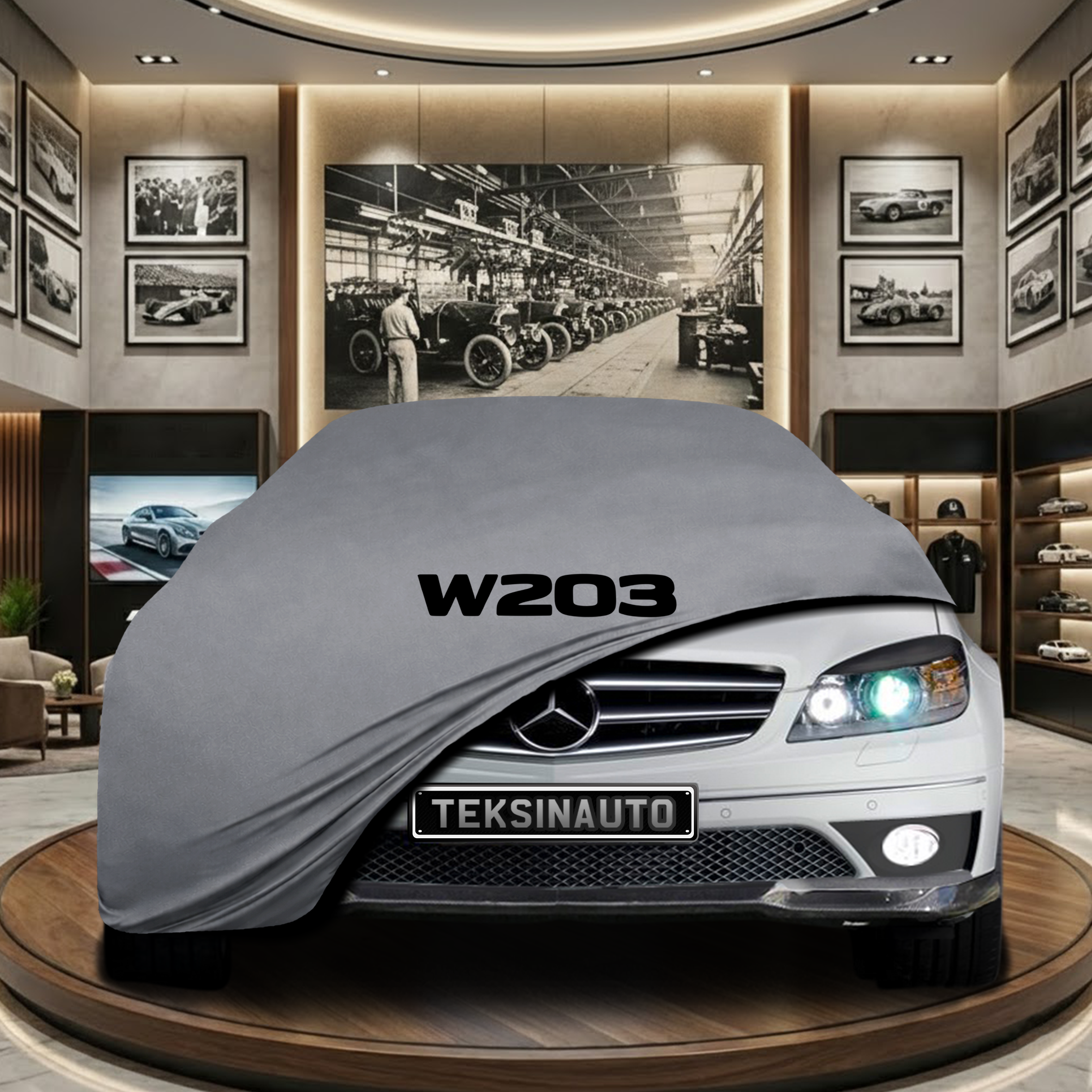 MERCEDES CLC W203  Indoor Car Cover Custom Fit, Black, Gray, Blue, Red Color