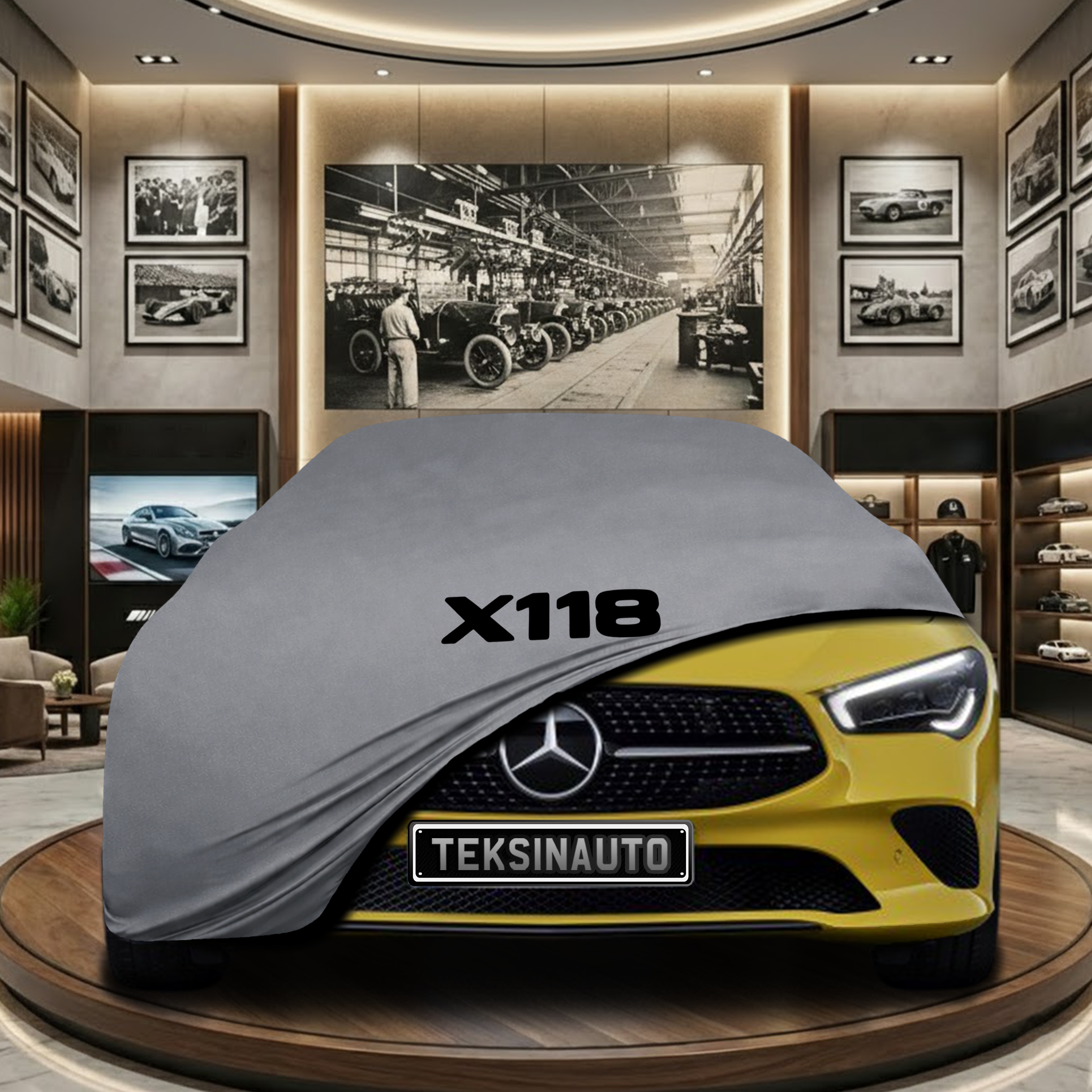 MERCEDES CLA X118 SW 2019-  Indoor Car Cover Custom Fit, Black, Gray, Blue, Red Color