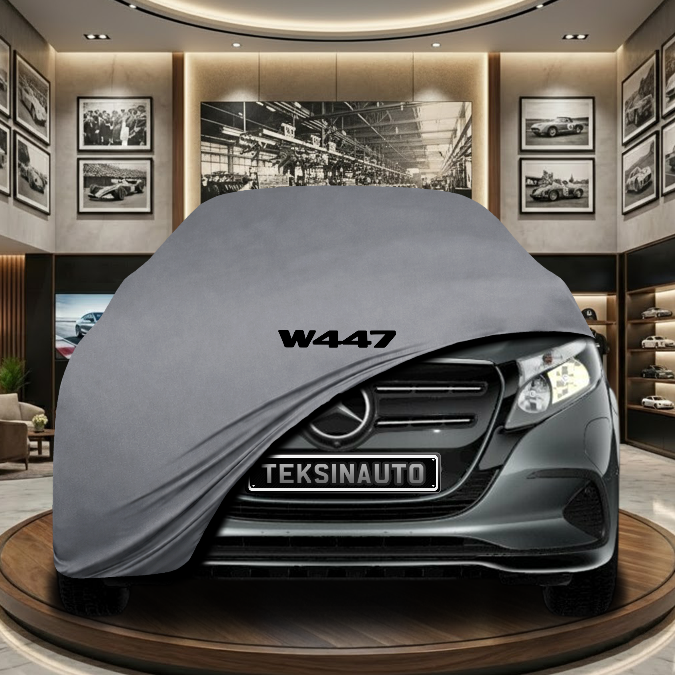 MERCEDES EQV W447 2020- Indoor Car Cover Custom Fit, Black, Gray, Blue, Red Color