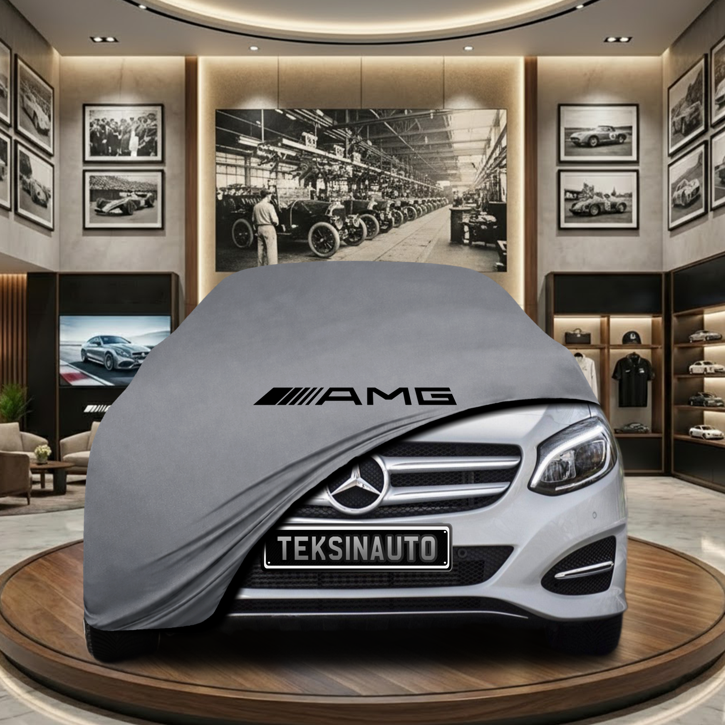 Mercedes Benz B Series W246 (2011-2018) Indoor Car Cover Custom Fit, Black, Gray, Blue, Red Color