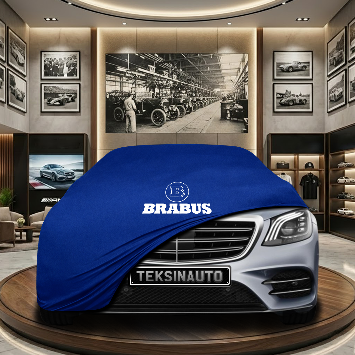 Mercedes Benz S W222 Indoor Car Cover Custom Fit, Black, Gray, Blue, Red Color
