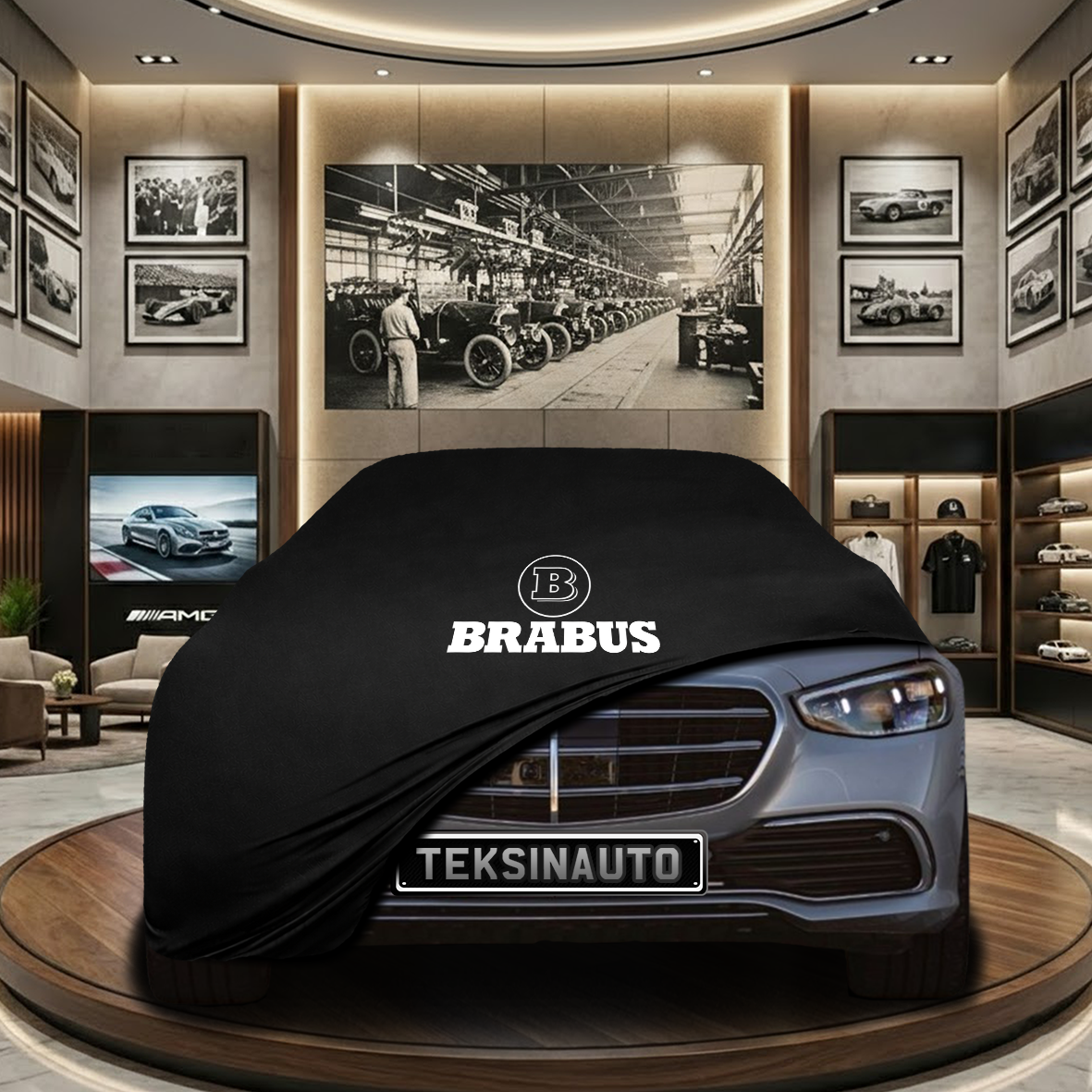Mercedes Benz S W223 Indoor Car Cover Custom Fit, Black, Gray, Blue, Red Color
